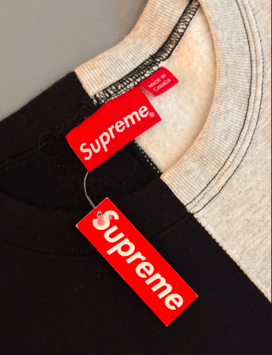 Supreme Sweat col rond Supreme coupé en deux neuf avec étiquette Size US L / EU 52-54 / 3 - 8 Thumbnail
