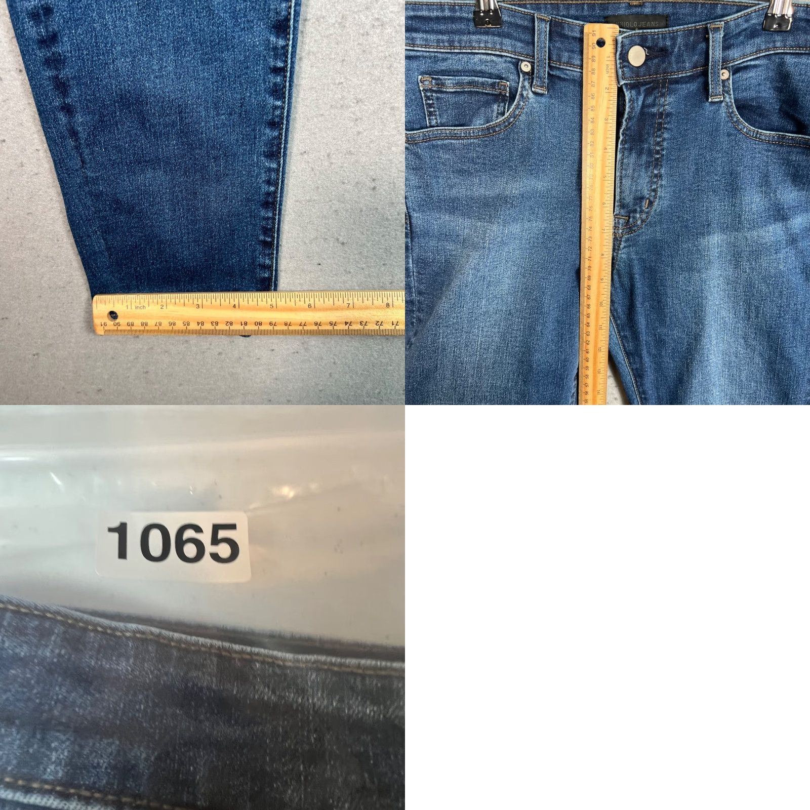 Uniqlo Uniqlo Jeans Skinny Womens 30 x 34 Denim Cotton Blend Blue 5-Pocket Inseam 28" Regular Zip Mid Rise Shirts? Size 30" / US 8 / IT 44 - 8 Thumbnail