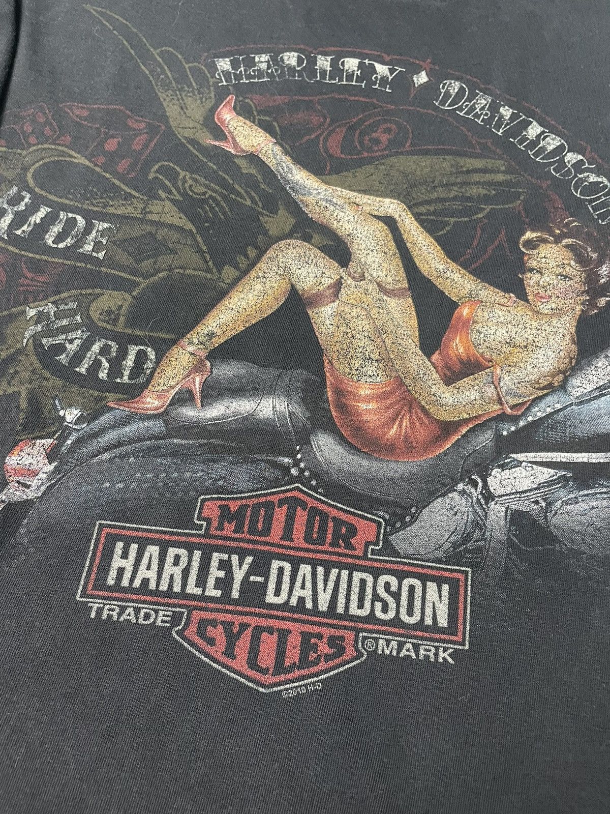 Harley Davidson Vintage Harley Davidson Long Sleeve Shirt Size US XL / EU 56 / 4 - 4 Thumbnail