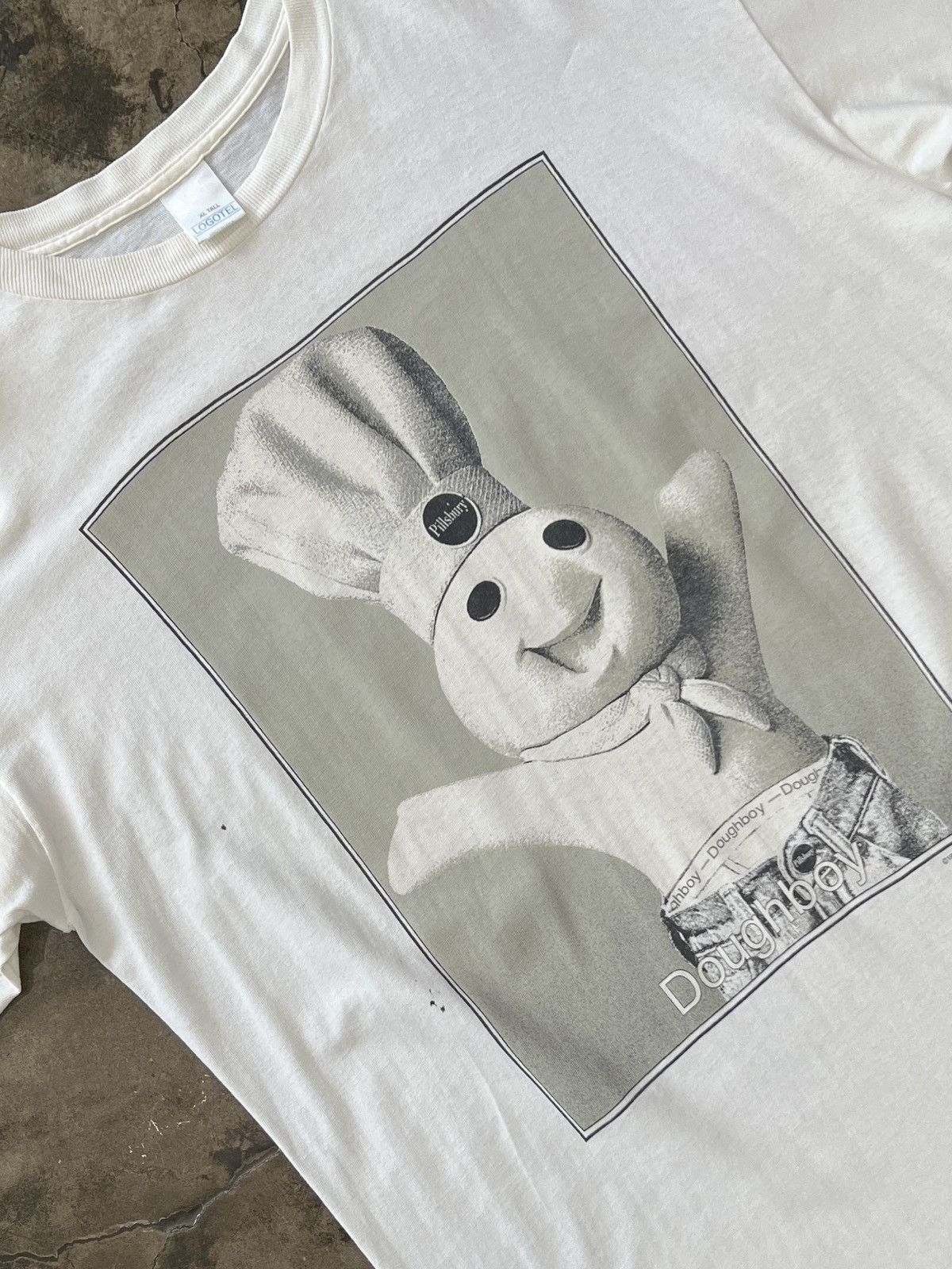 Vintage Vintage 1996 Pillsbury Doughboy Calvin Klein Parody Tee XL Size US XL / EU 56 / 4 - 1 Thumbnail
