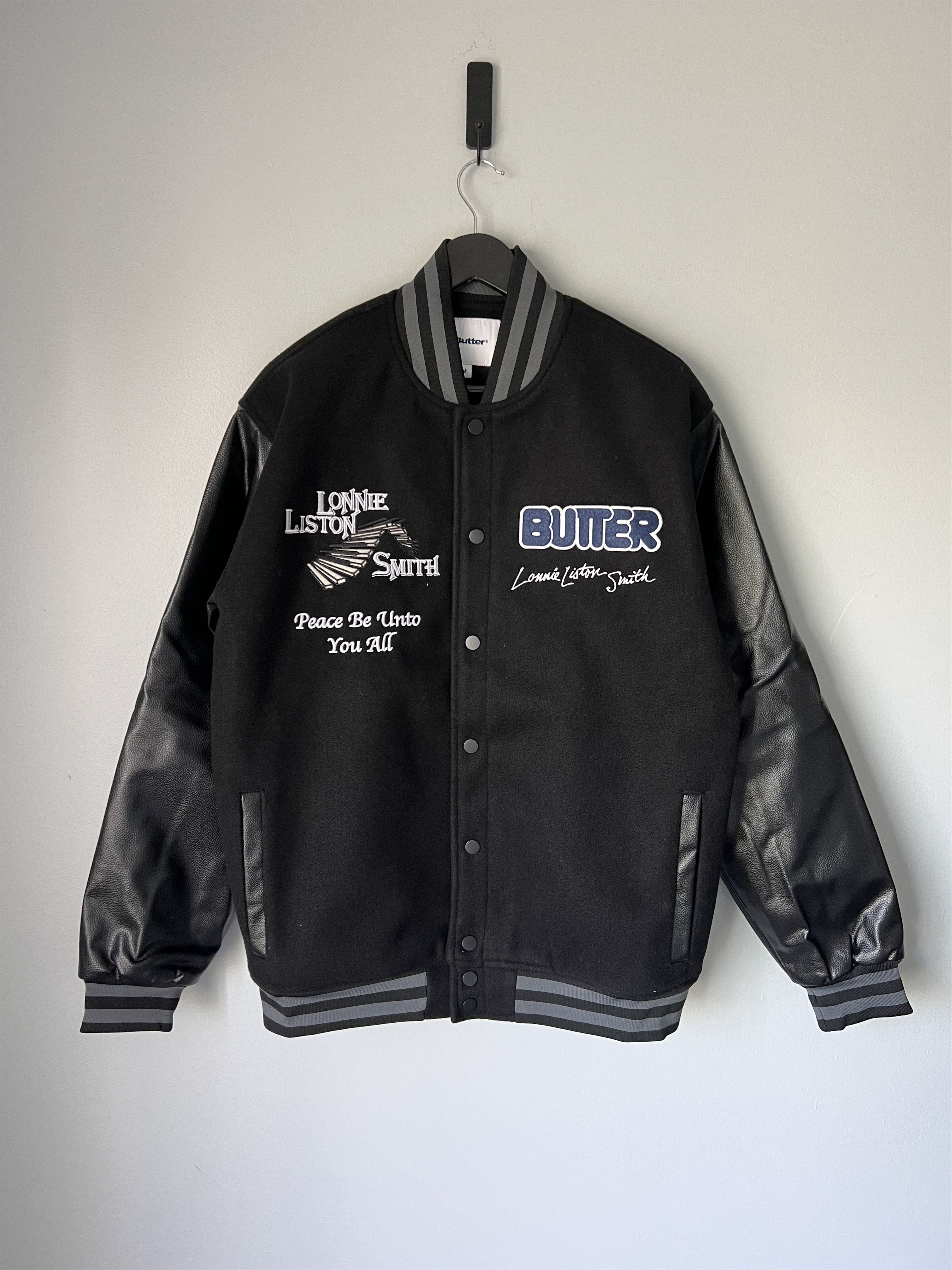Butter Goods Butter Goods Lonnie Liston Smith Varsity Jacket in Black Size US M / EU 48-50 / 2 - 1 Thumbnail