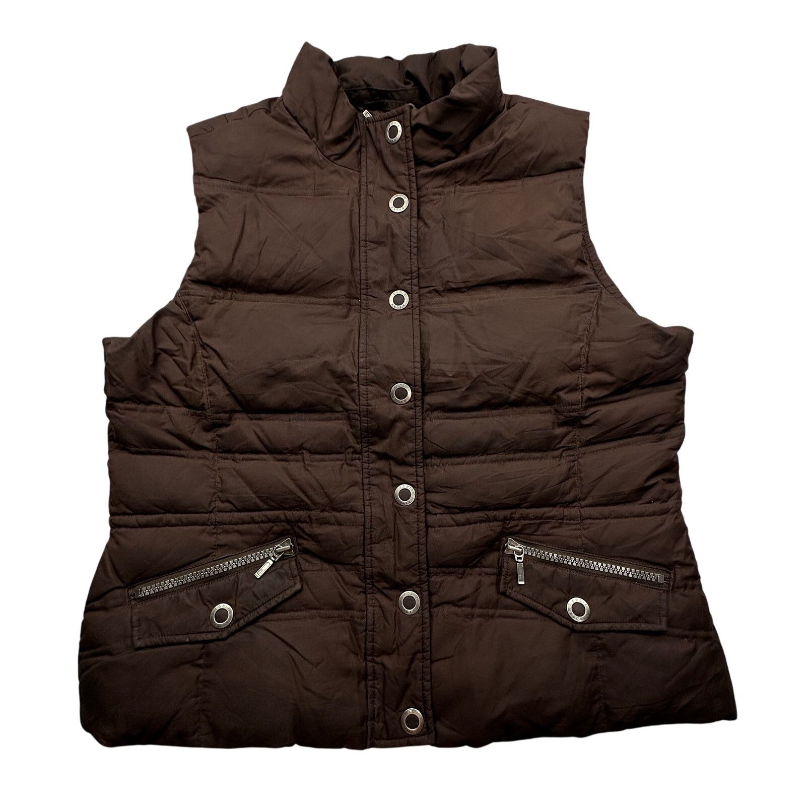 Eddie Bauer Eddie Bauer Goose Down Brown Vest Womens XL Zip Jacket 700 Size XL / US 12-14 / IT 48-50 - 1 Thumbnail