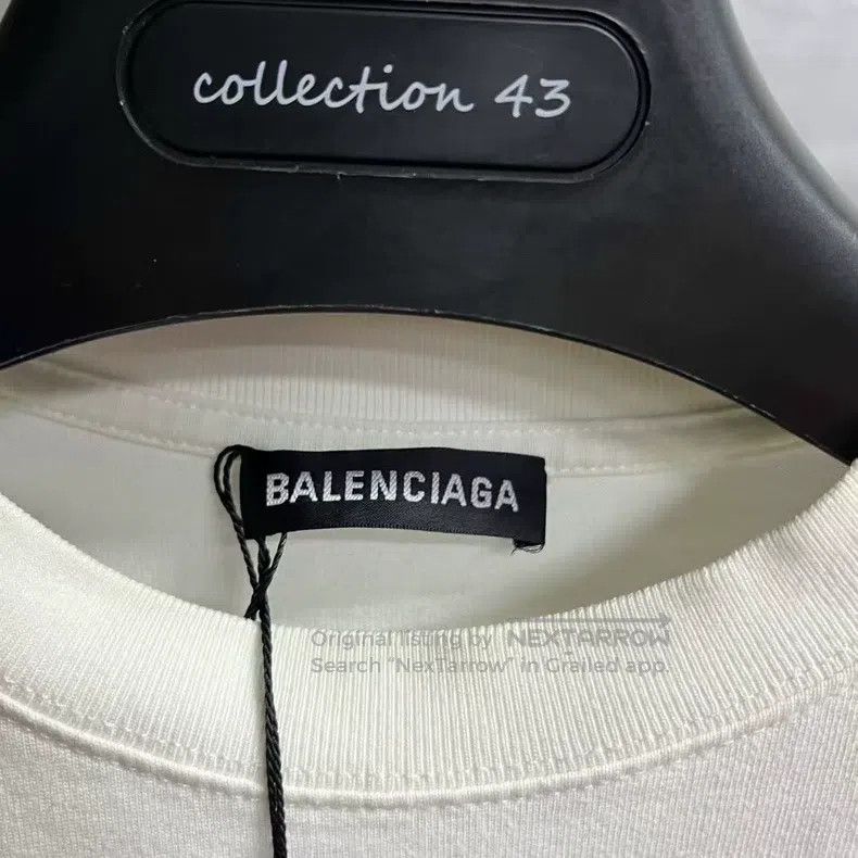 Balenciaga Balenciaga White logo letter print detail short sleeve Size US XS / EU 42 / 0 - 2 Thumbnail