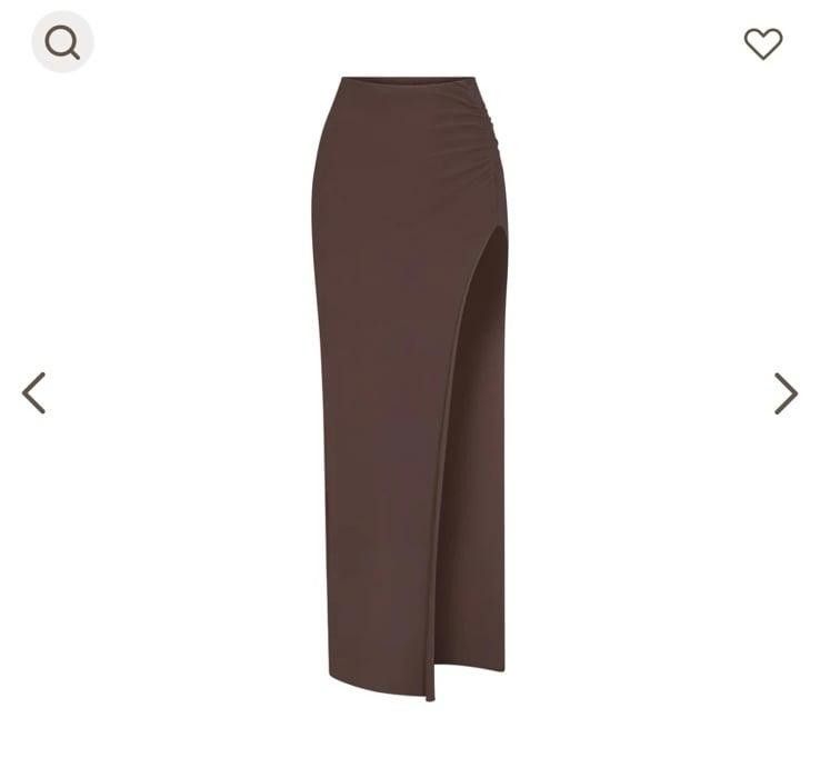 Kim Kardashian Skims Raw Edge Long Slit Skirt Size 32" / US 10 / IT 46 - 1 Thumbnail
