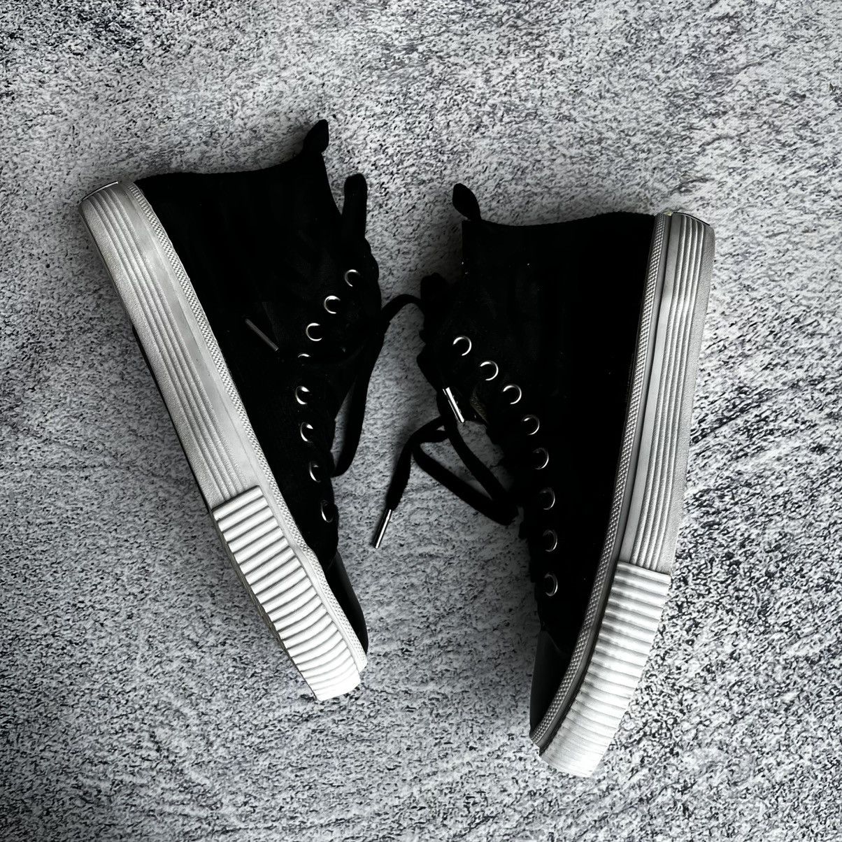 Alexander McQueen McQ Alexander McQueen Black Plimsoll High Top Sneakers Size US 8 / EU 41 - 2 Thumbnail