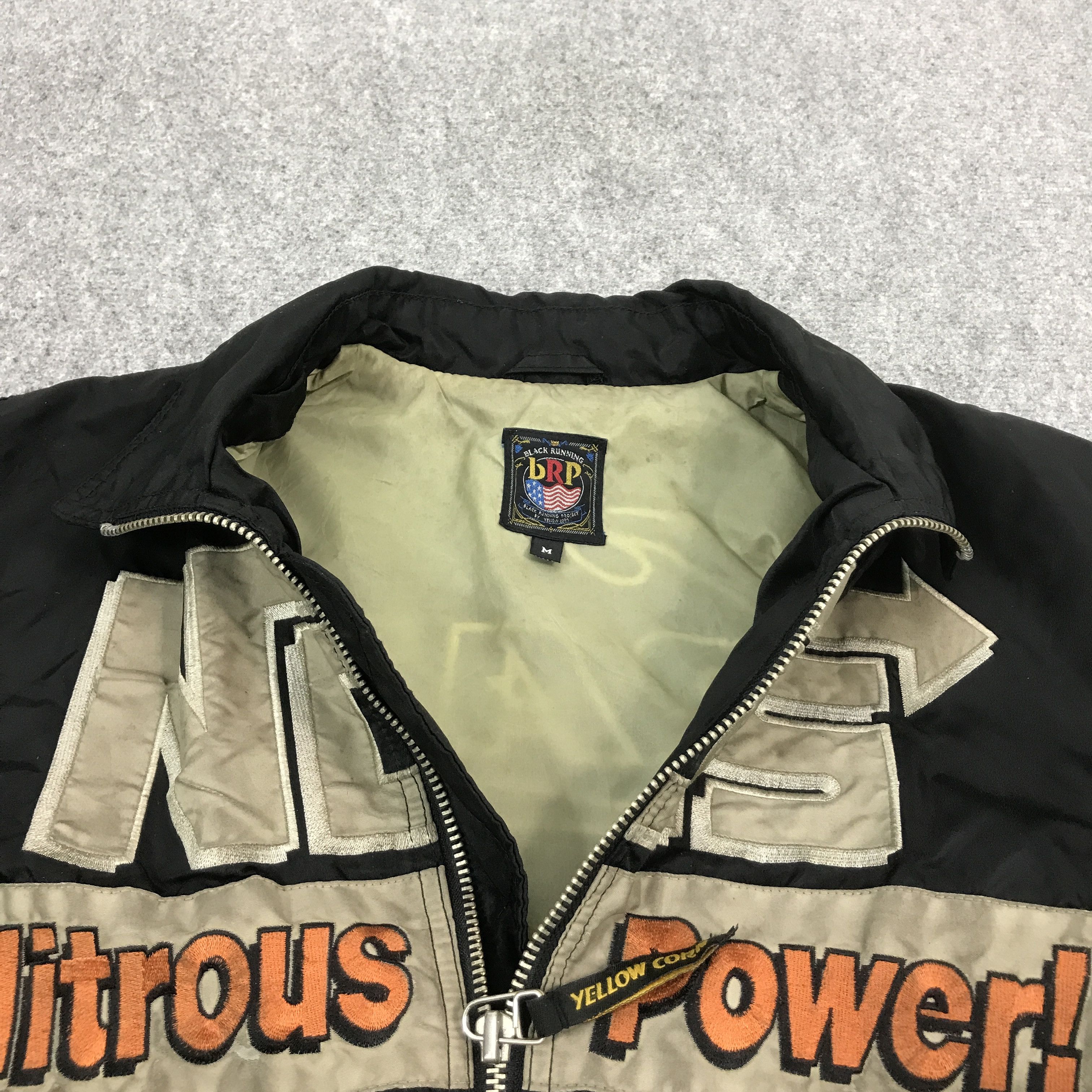Japanese Brand × YELLOW CORN YELLOW CORN RACING BLACK BOMBER JACKET Size US M / EU 48-50 / 2 - 7 Thumbnail