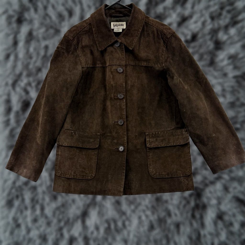 Vintage VINTAGE Bagatelle Coat Womens Medium Brown 90s Western Overcoat Jacket Button Lined Size M / US 6-8 / IT 42-44 - 1 Thumbnail