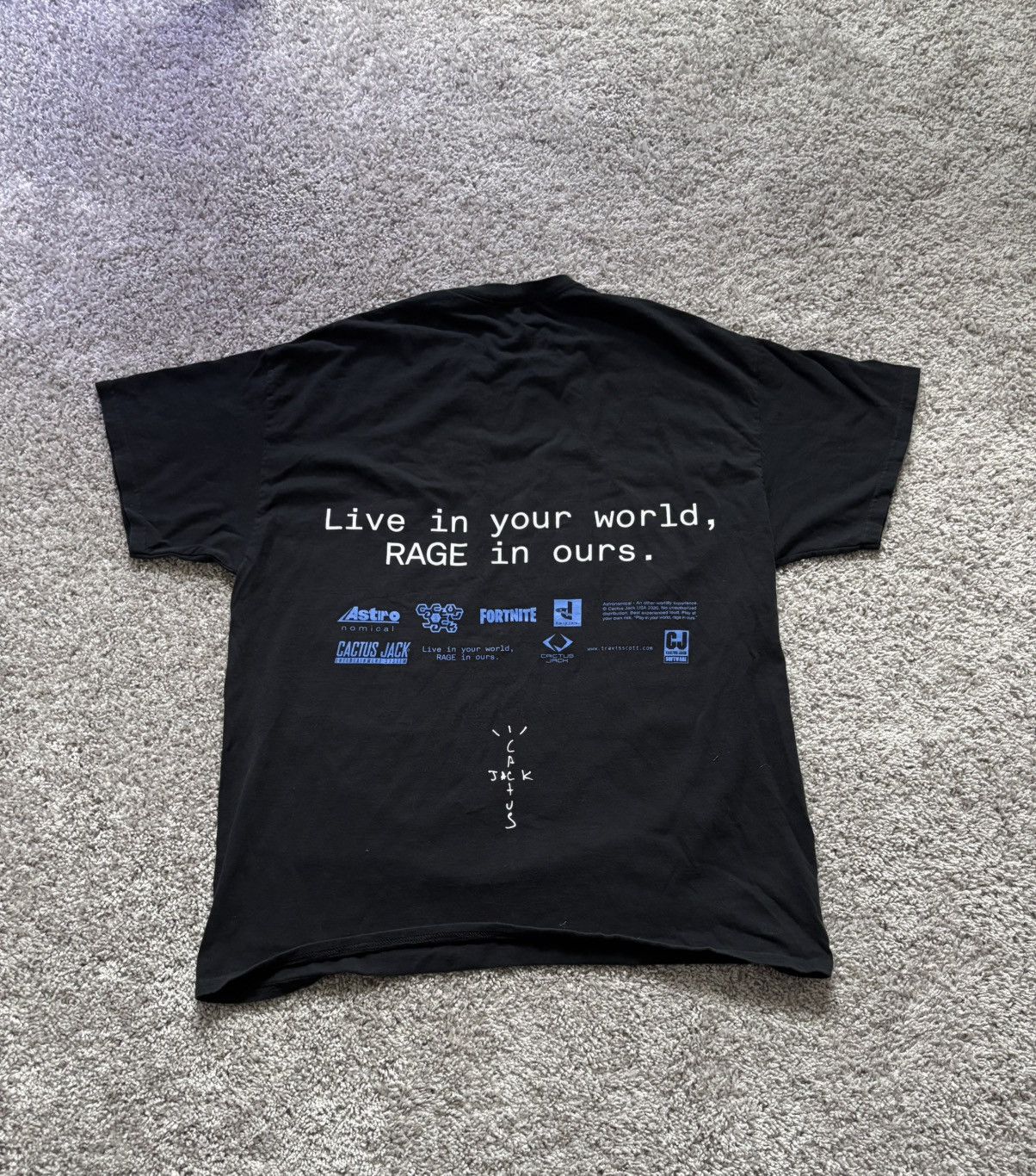 Travis Scott Cactus Jack X Fortnite The Scotts World T-Shirt Size US L / EU 52-54 / 3 - 4 Thumbnail