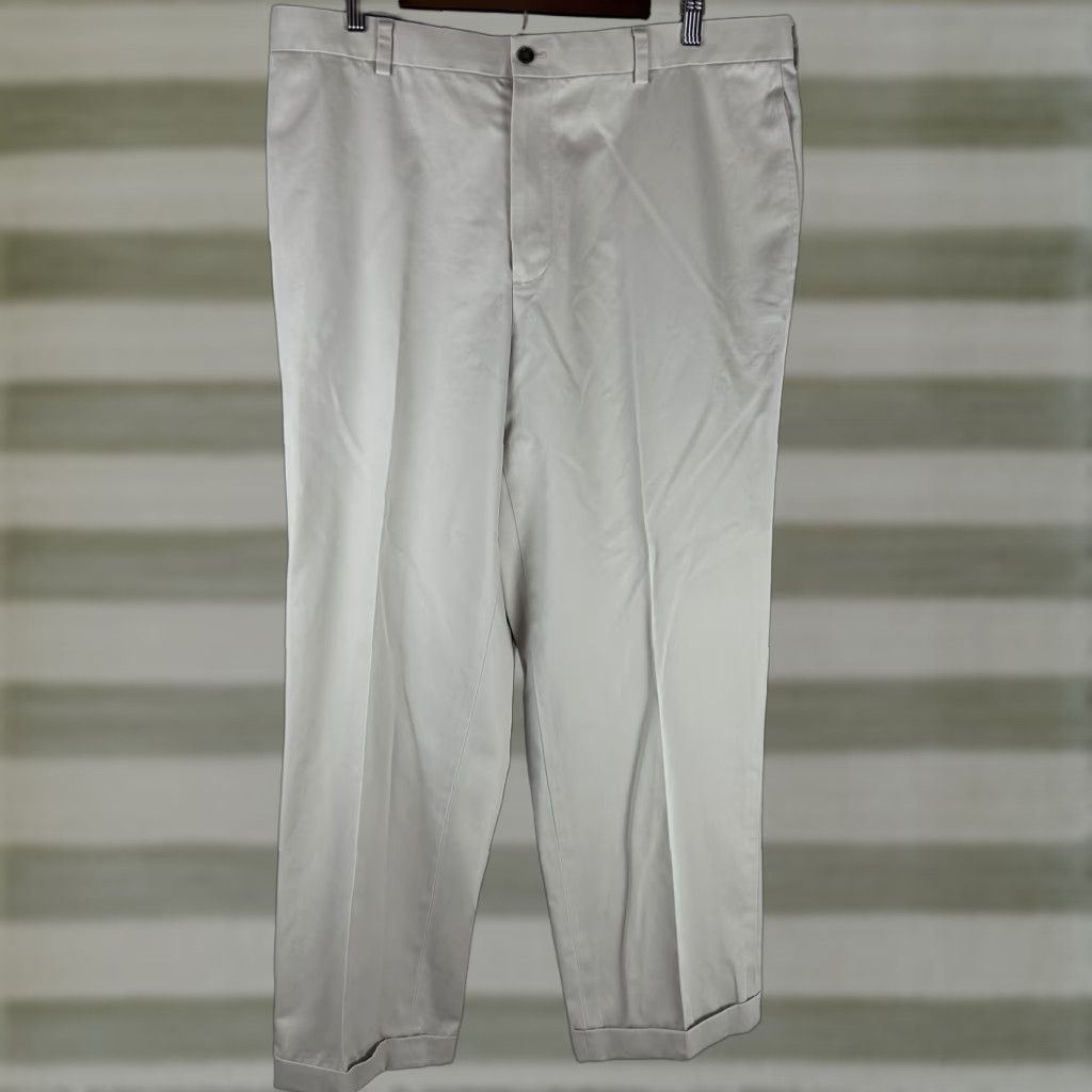 Brooks Brothers Brooks Brothers Pants Clark Fit Advantage Chino Lightweight Khaki Beige 38x30 Flat Front Cuffed Mens Size US 38 / EU 54 - 1 Thumbnail