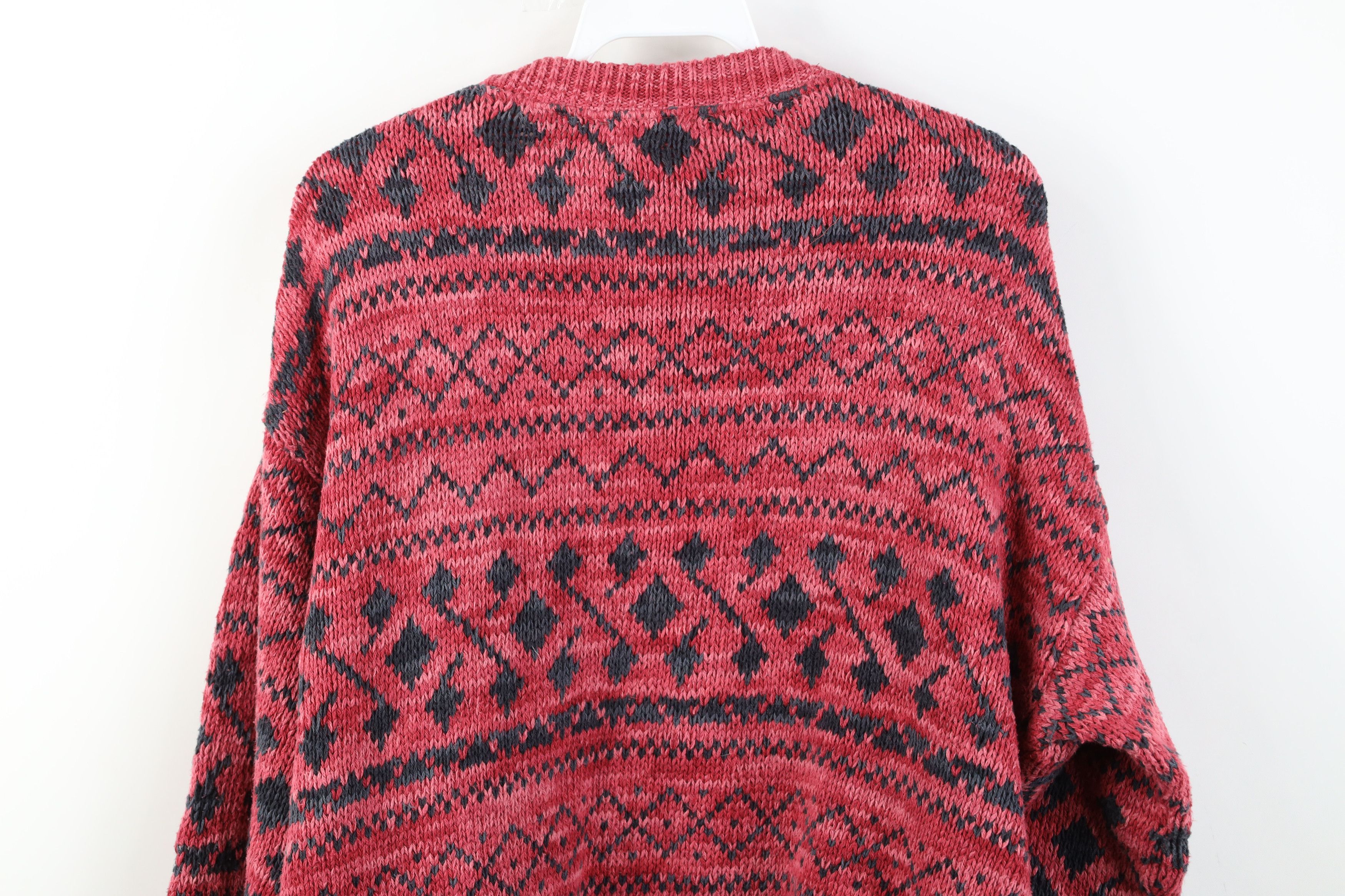 Vintage Vintage 90s Streetwear Fair Isle Knit Crewneck Sweater USA Size US M / EU 48-50 / 2 - 12 Thumbnail