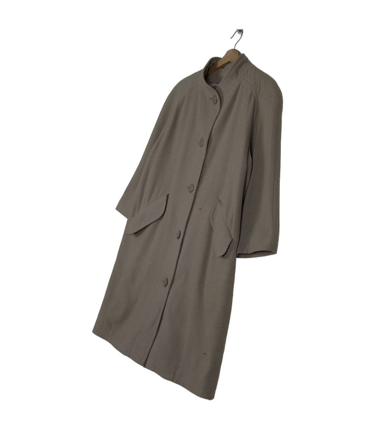 Lanvin 🔥RICH GREY LONG WOOL JACKET HERRINGBONE LANVIN PARIS FRANCE Size US M / EU 48-50 / 2 - 2 Thumbnail