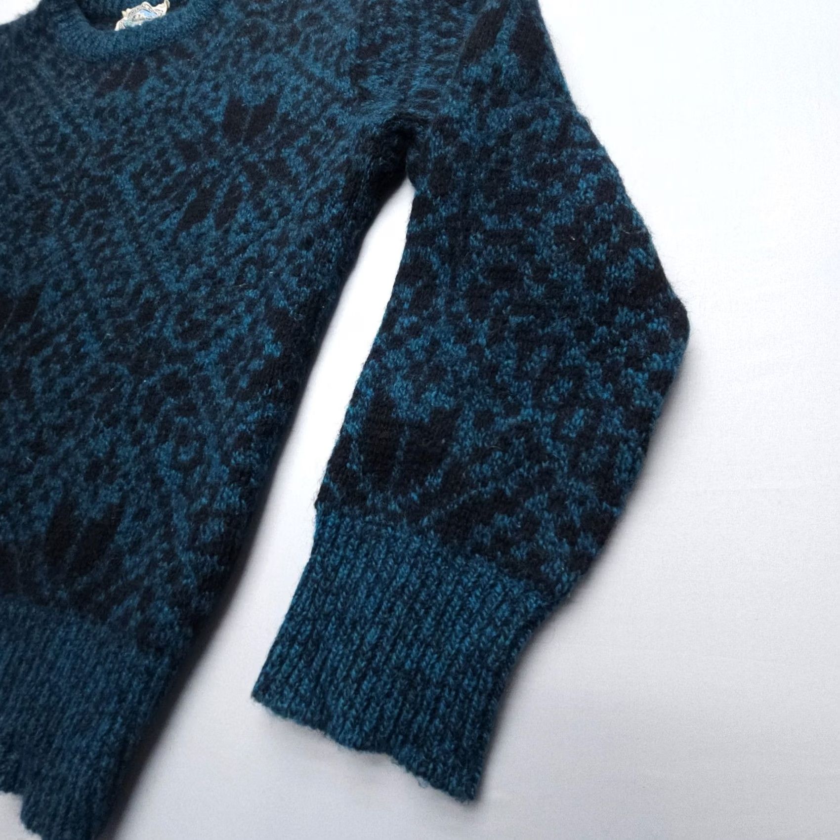 Vintage VINTAGE Environmental Clothing Sweater Mens L Blue Fair Isle Heavyweight Pullover Knit Crew Neck Wool Nylon Casual 80s 90s United States Mens Size US L / EU 52-54 / 3 - 5 Thumbnail