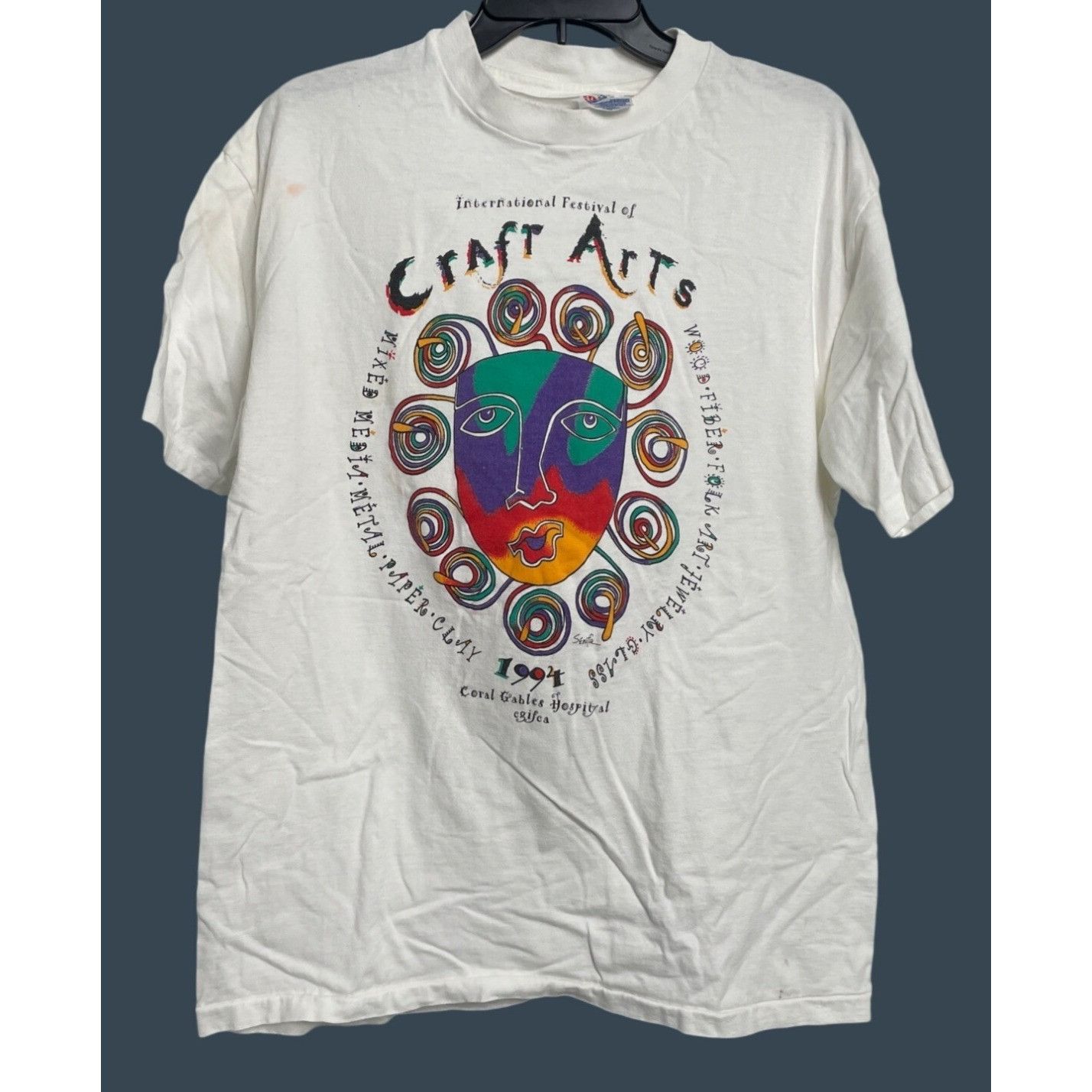 Other RARE Vintage 1994 International Festival of Craft Arts Coral Size US L / EU 52-54 / 3 - 2 Thumbnail