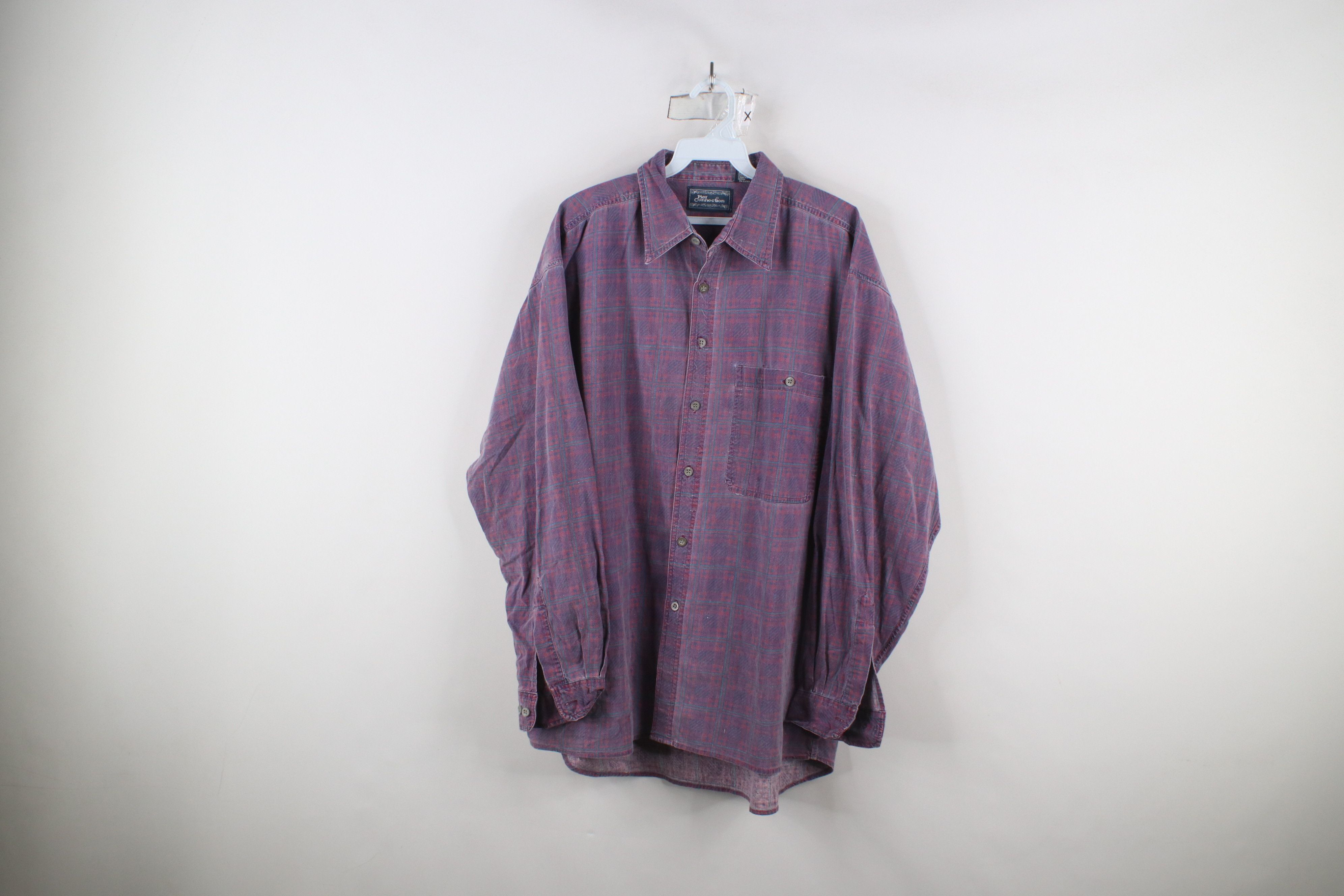 Vintage Vintage 90s Streetwear Checkered Plaid Collared Button Shirt Size US L / EU 52-54 / 3 - 1 Thumbnail