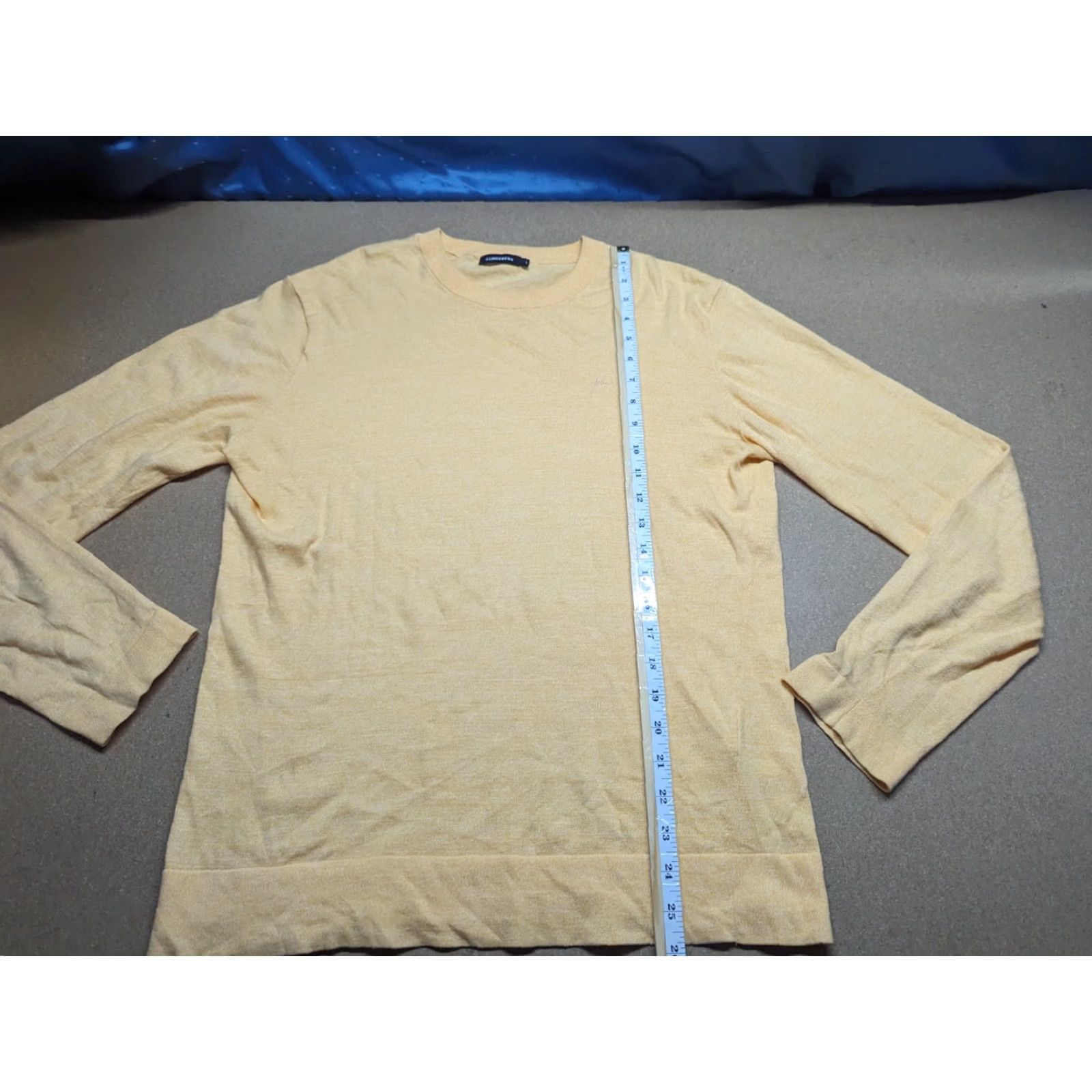 J.Lindeberg J. Lindeberg Mens Sweater Size M Knit Round Neck Orange Soft Niklas Size US M / EU 48-50 / 2 - 7 Thumbnail