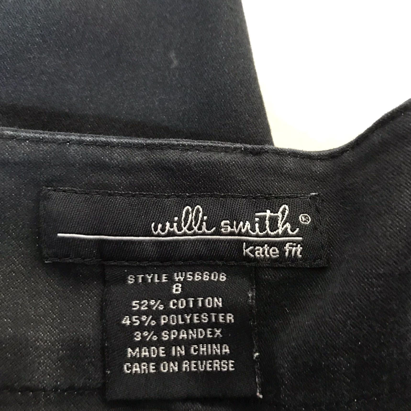 Willi Smith VINTAGE Willi Smith Women's Wide-Leg Cropped Pants Size 8 Black Casual Workwear Summer Size 30" / US 8 / IT 44 - 3 Thumbnail