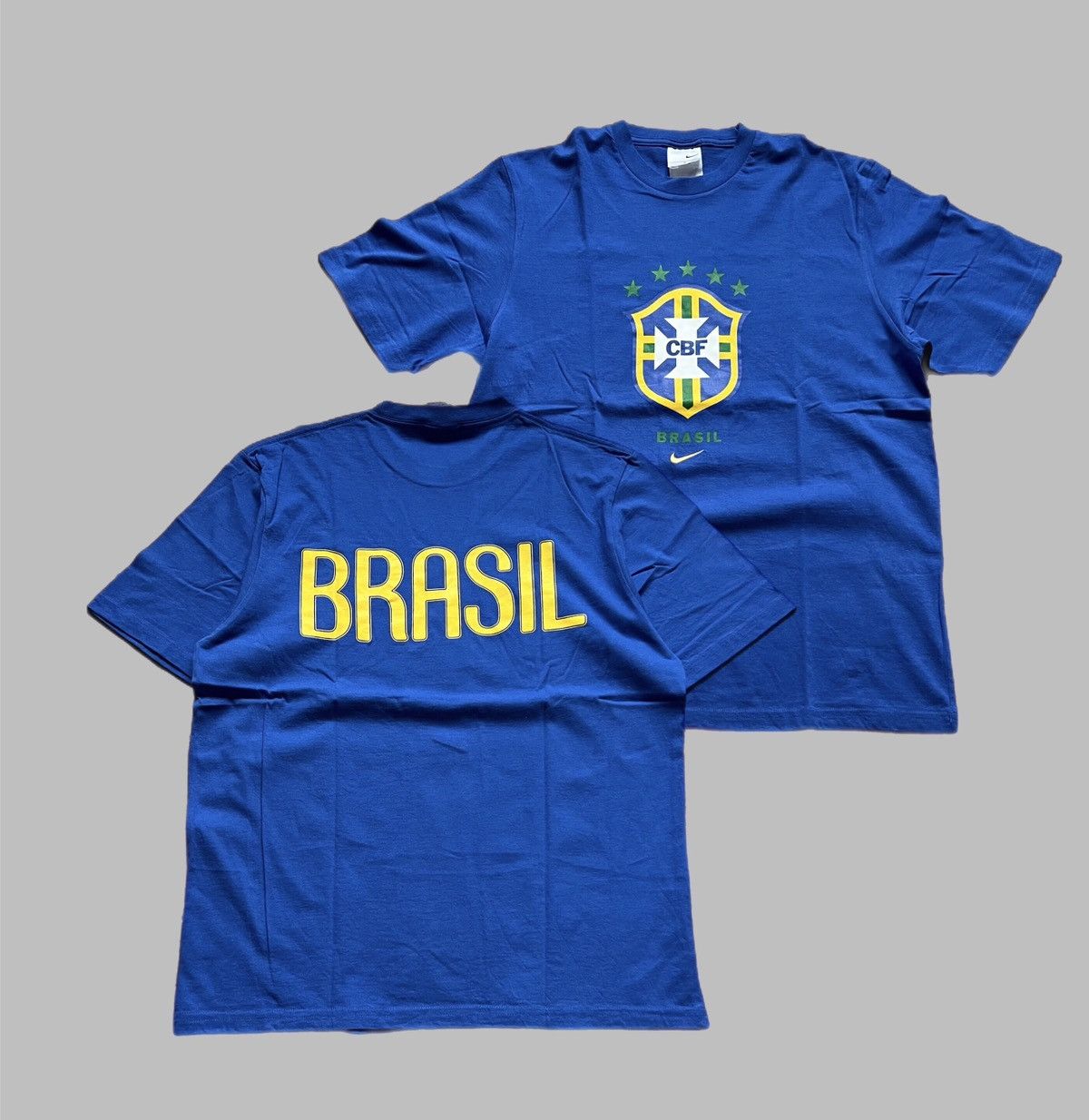 Nike × Vintage Nike Brazil Vintage Soccer Jersey Football T-Shirt Size US M / EU 48-50 / 2 - 1 Thumbnail