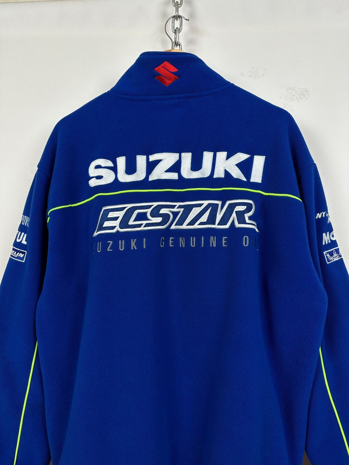 Vintage Vintage Suzuki Ecstar Michelin Racing Zip Fleece Jacket Size US XL / EU 56 / 4 - 13 Thumbnail
