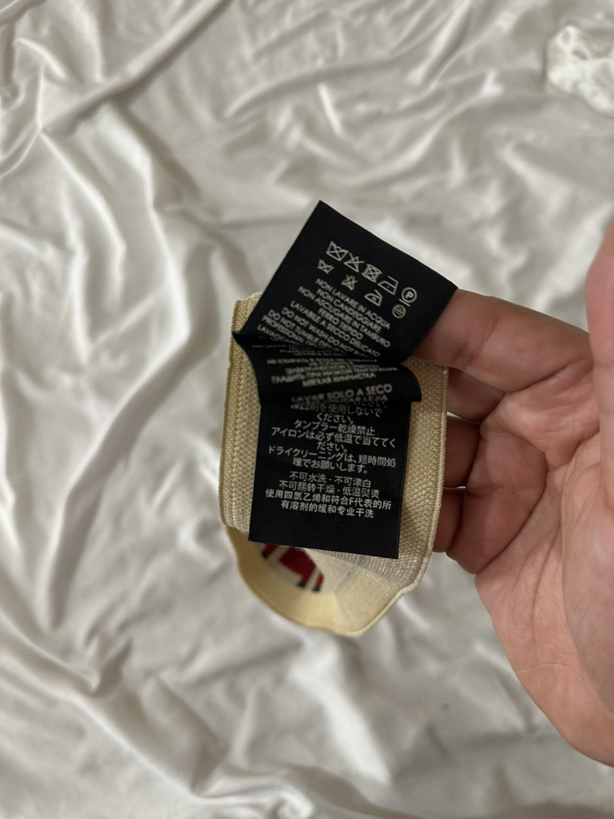 Gucci Gucci Cream Striped Logo Terry Elastic Head Band Size ONE SIZE - 6 Thumbnail