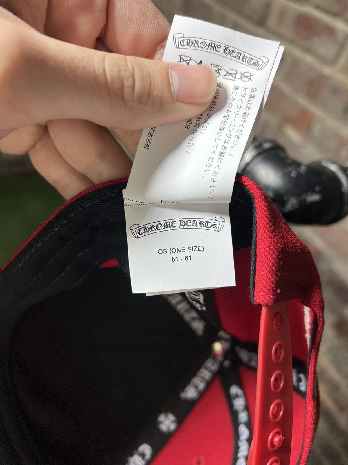 Chrome Hearts Chrome Hearts CH Baseball Hat Snapback Red Size ONE SIZE - 7 Thumbnail