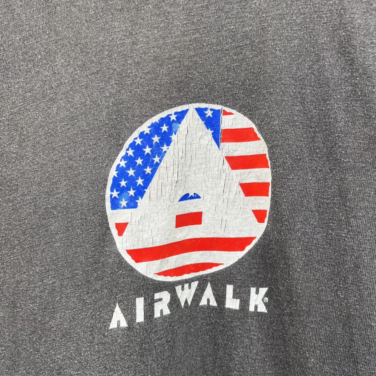 Airwalk Thrashed Faded 90s Airwalk Skateboard Brand Tee Size US L / EU 52-54 / 3 - 5 Thumbnail