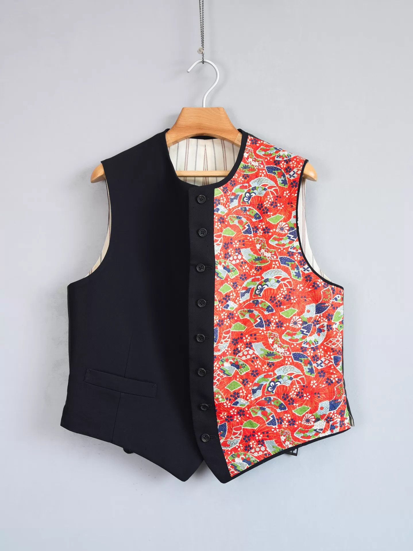 Yohji Yamamoto Yohji Yamamoto 95AW Chiyogami Lucky Motifs Vest Size US M / EU 48-50 / 2 - 1 Thumbnail
