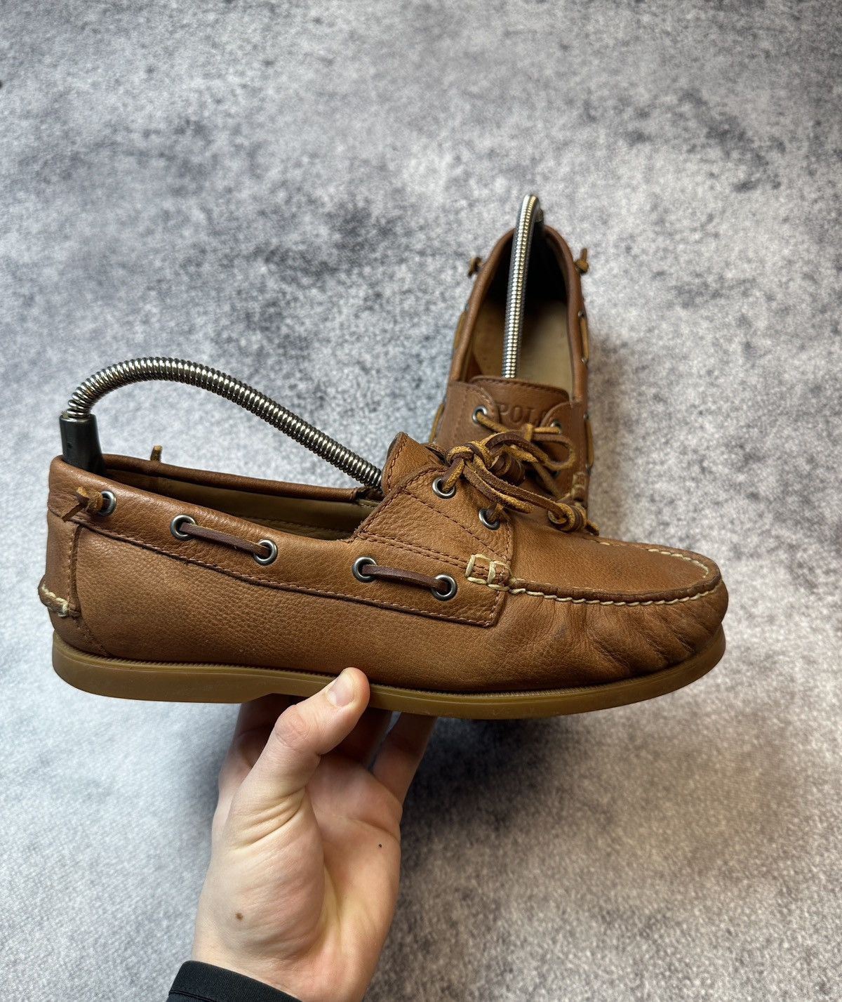 Leather × Polo Ralph Lauren Vintage Polo Ralph Lauren Casual Leather Shoes Streetwear 9 Size US 9 / EU 42 - 2 Thumbnail
