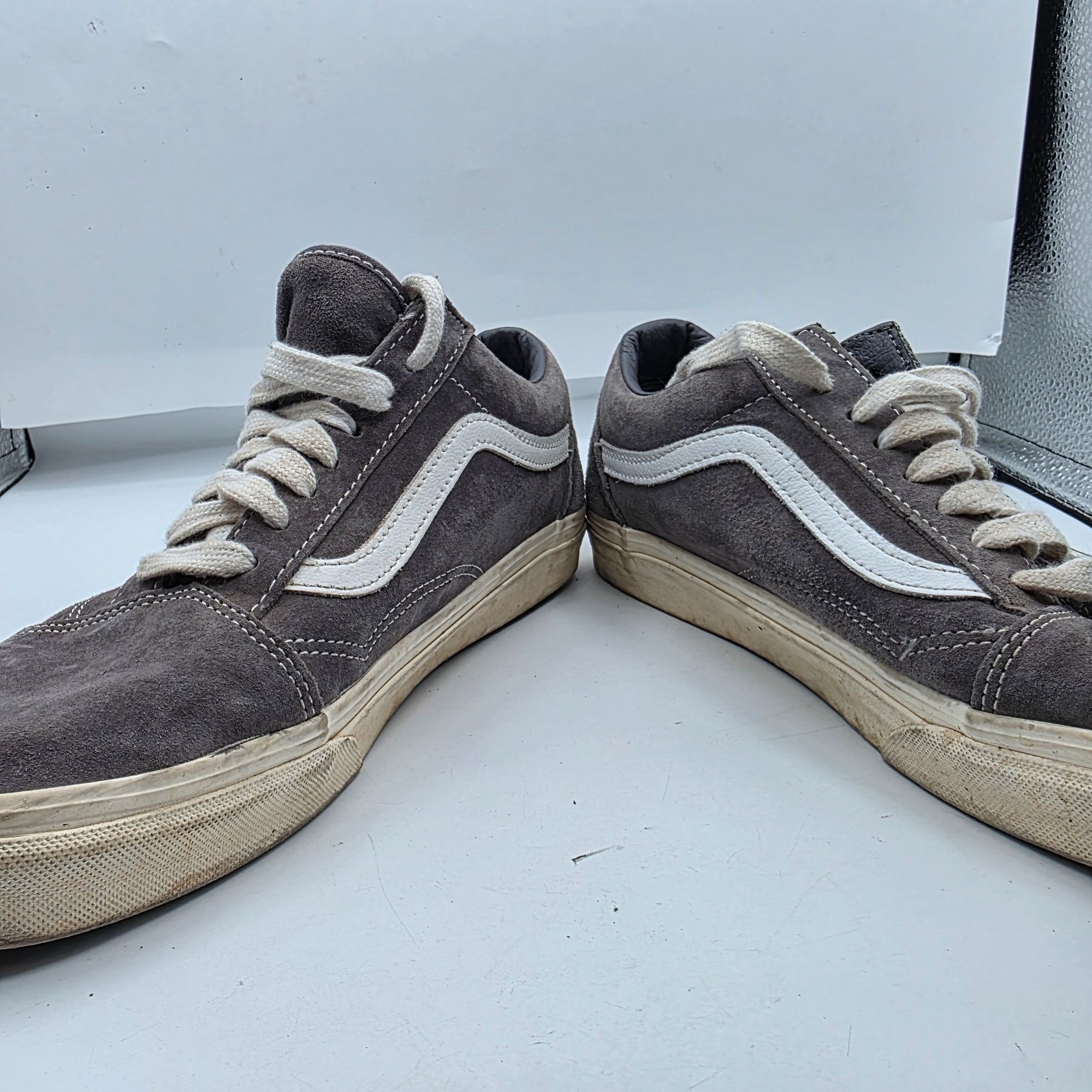 Vans Vans Old Skool Pig Suede Mens Size 10 Gray Skate Shoes Walki Size US 10 / EU 43 - 3 Thumbnail