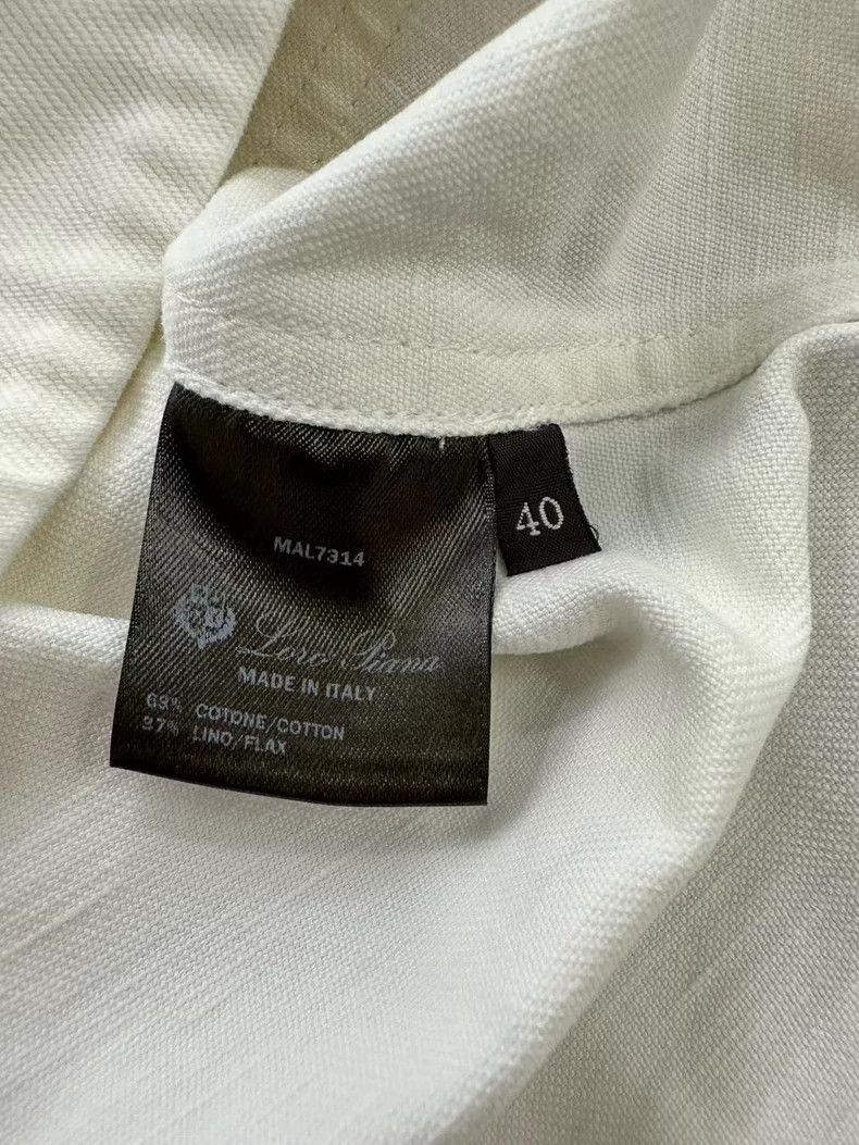Loro Piana LORO PIANA White pocket embroidered top Size XS / US 0-2 / IT 36-38 - 5 Thumbnail