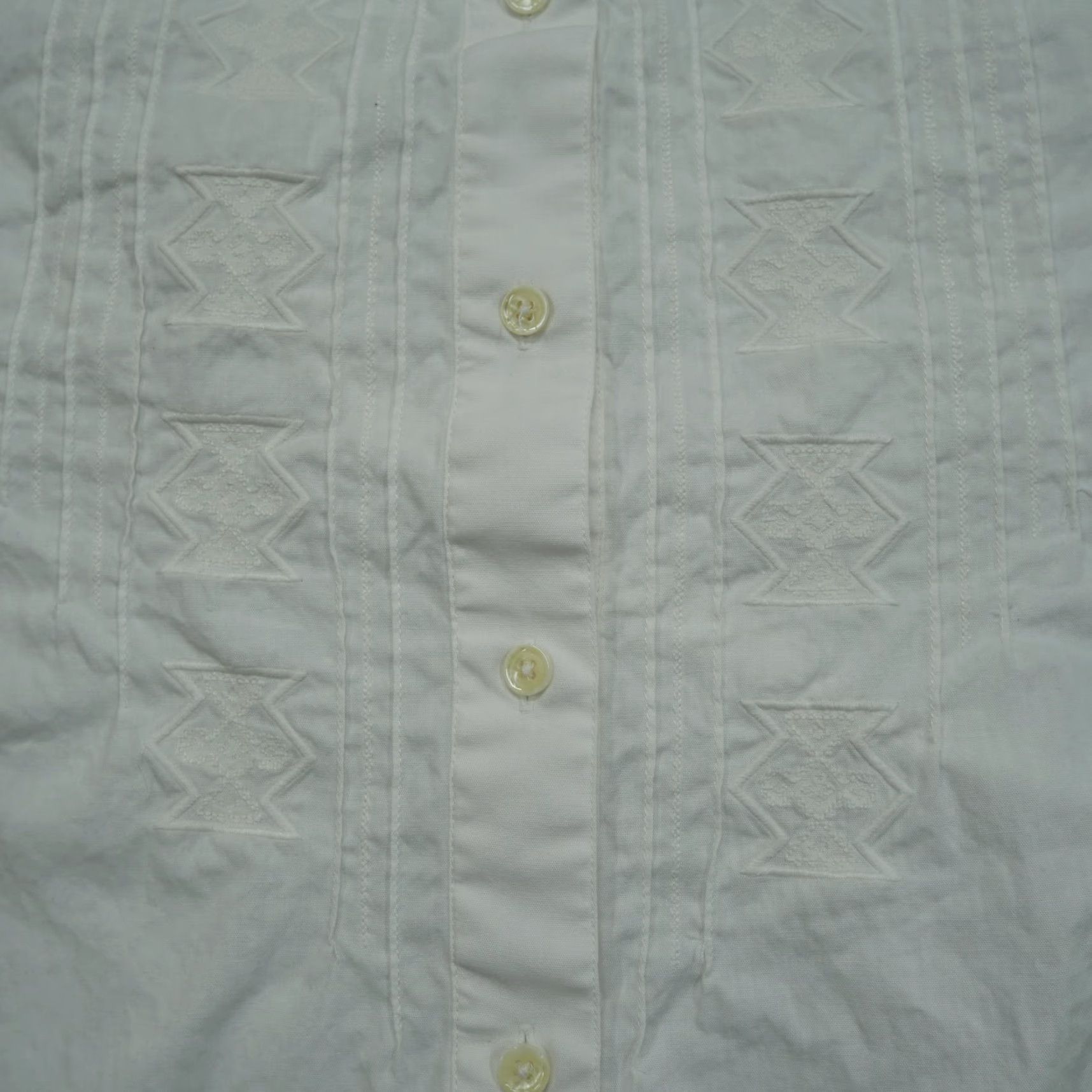 Wrangler VINTAGE Wrangler Shirt Womens Medium White Button Western Embroidered Country Size M / US 6-8 / IT 42-44 - 4 Thumbnail