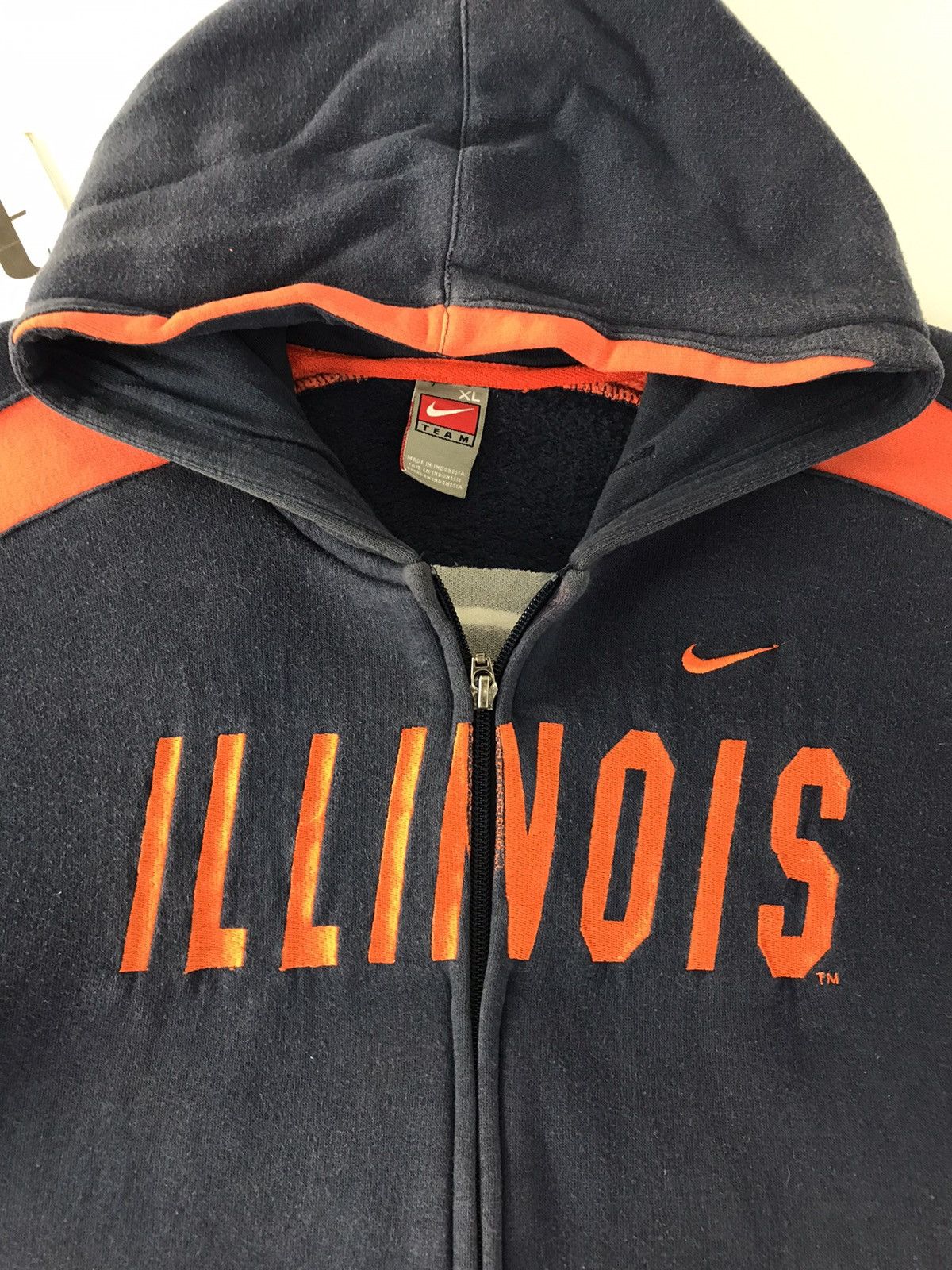 Nike Sweater Nike Team ILLINOIS Sportwear Zipper Hoodie Size US L / EU 52-54 / 3 - 4 Thumbnail