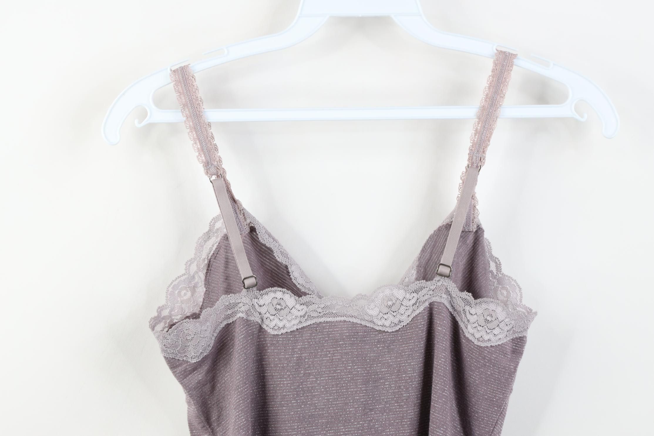 Victoria's Secret Vintage Y2K Victoria's Secret Metallic Lace Tank Top T-Shirt Size S / US 4 / IT 40 - 12 Thumbnail