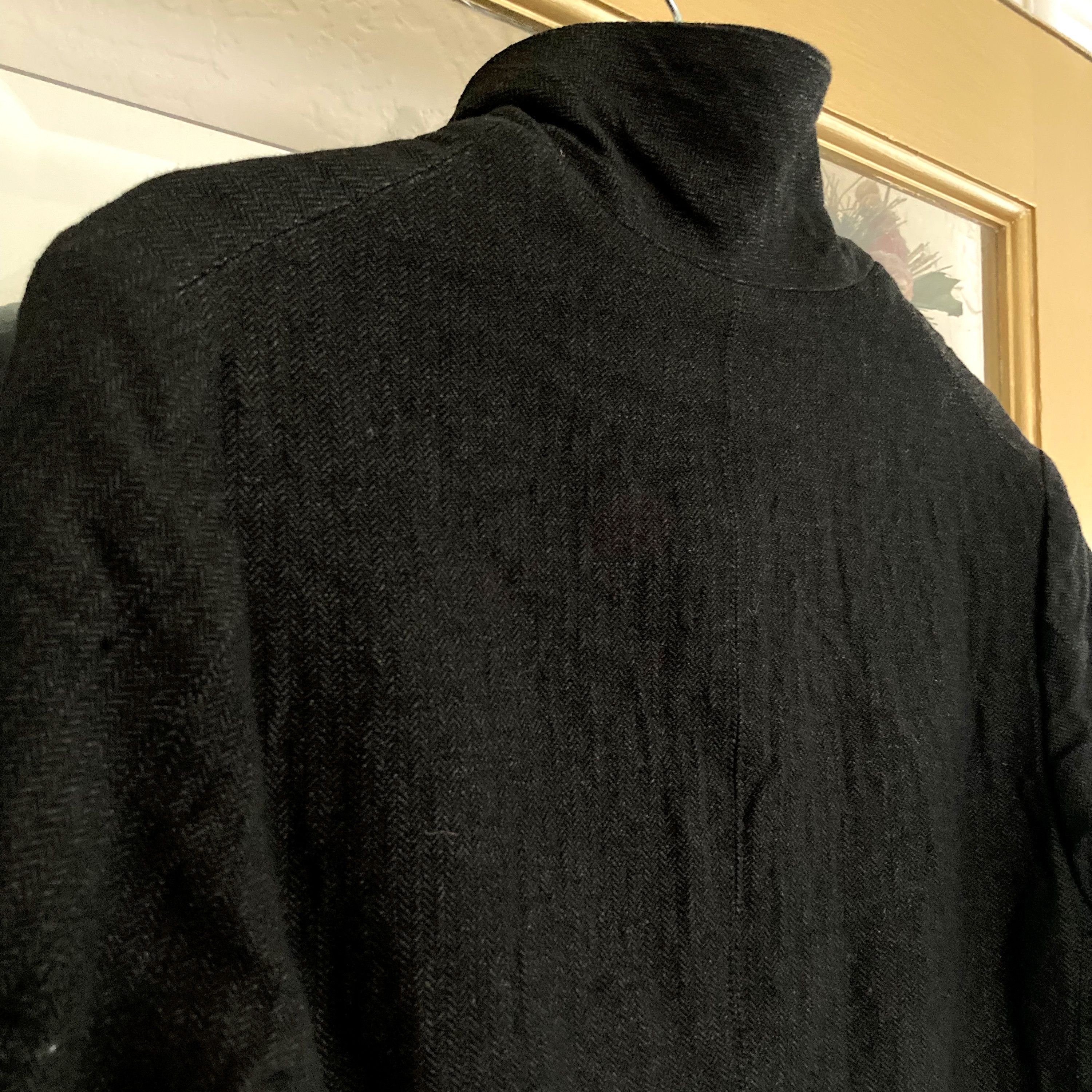 Paul Harnden Shoemakers Herringbone Tweed Long Bustle Coat Size M / US 6-8 / IT 42-44 - 7 Thumbnail