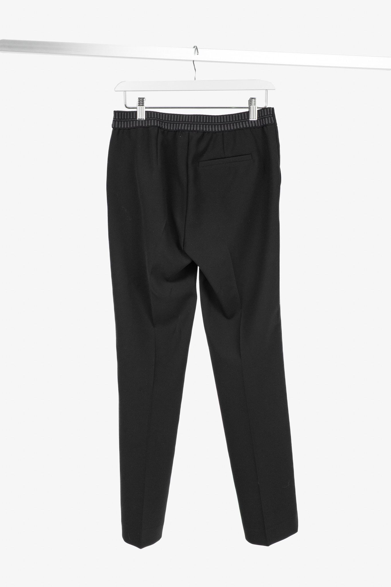 Luisa Cerano Luisa Cerano Black Pull-On Crepe Pants Size 28" / US 6 / IT 42 - 2 Thumbnail