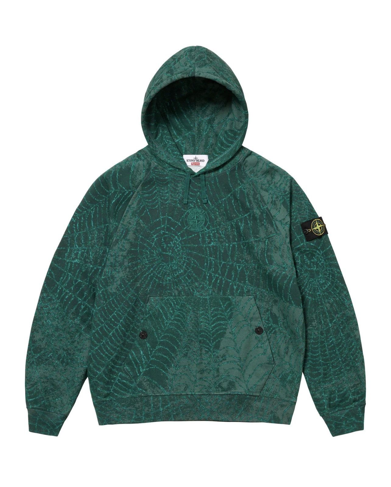 Supreme Supreme x Stone Island Hooded Sweatshirt Dark Green