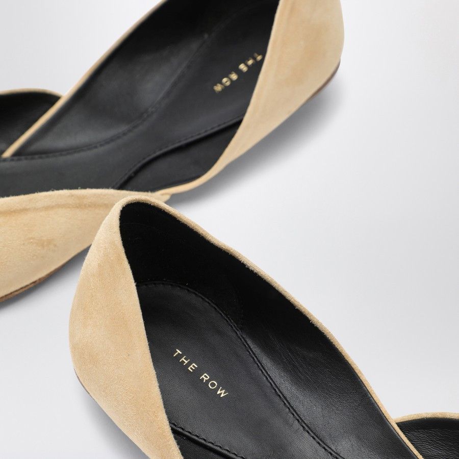 The Row o1d2blof1024 Gemma Ballet Suede Slippers in Beige Size US 6 / IT 36 - 5 Thumbnail