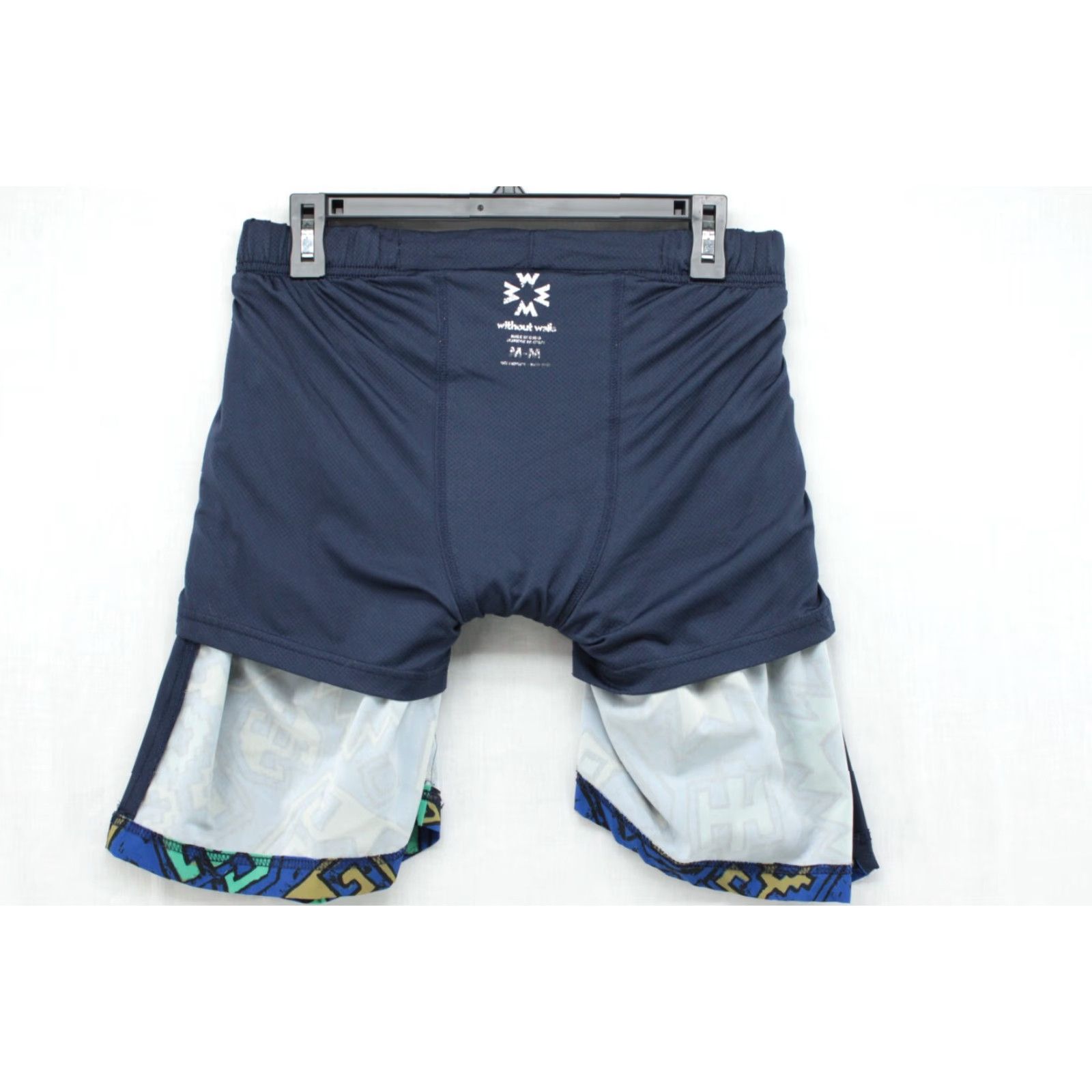 Walls VINTAGE Without Walls Swim Trunks Mens M Blue Lined Tribal Geometric Lined Hybrid Size US 31 - 5 Thumbnail