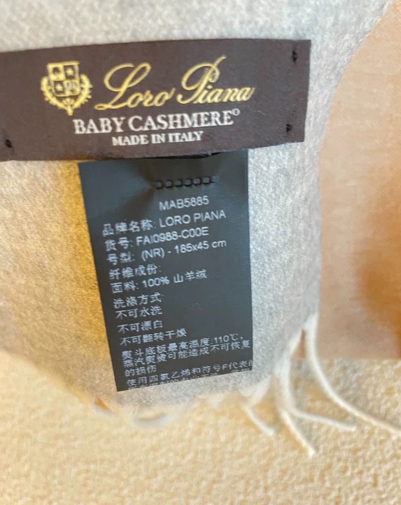 Loro Piana LORO PIANA Baby cashmere goat velvet scarf Size ONE SIZE - 3 Thumbnail