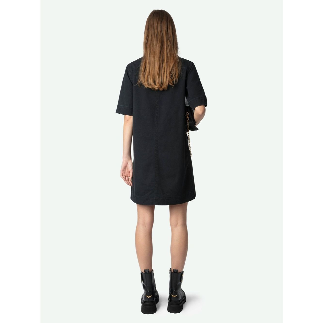 Zadig & Voltaire Zadig & Voltaire Record Lace-Up Mini Dress Black NWT Size S Size S / US 4 / IT 40 - 2 Thumbnail