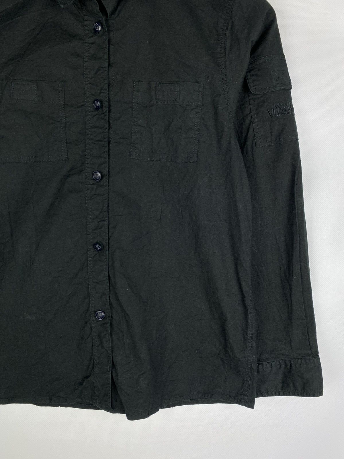 Versace Young Versace Vintage Teens Kids Long Sleeve Button Up Shirt Size S / US 4 / IT 40 - 6 Thumbnail