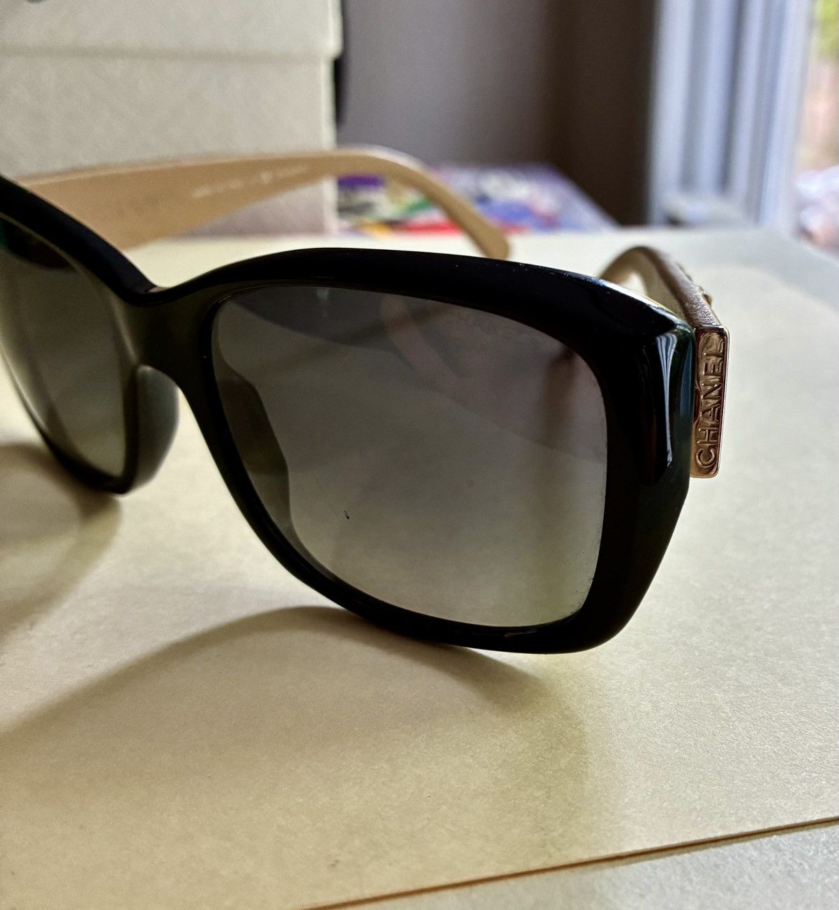 Chanel CHANEL 5201Q Oversize Quilted Leather Sunglasses Size ONE SIZE - 21 Thumbnail