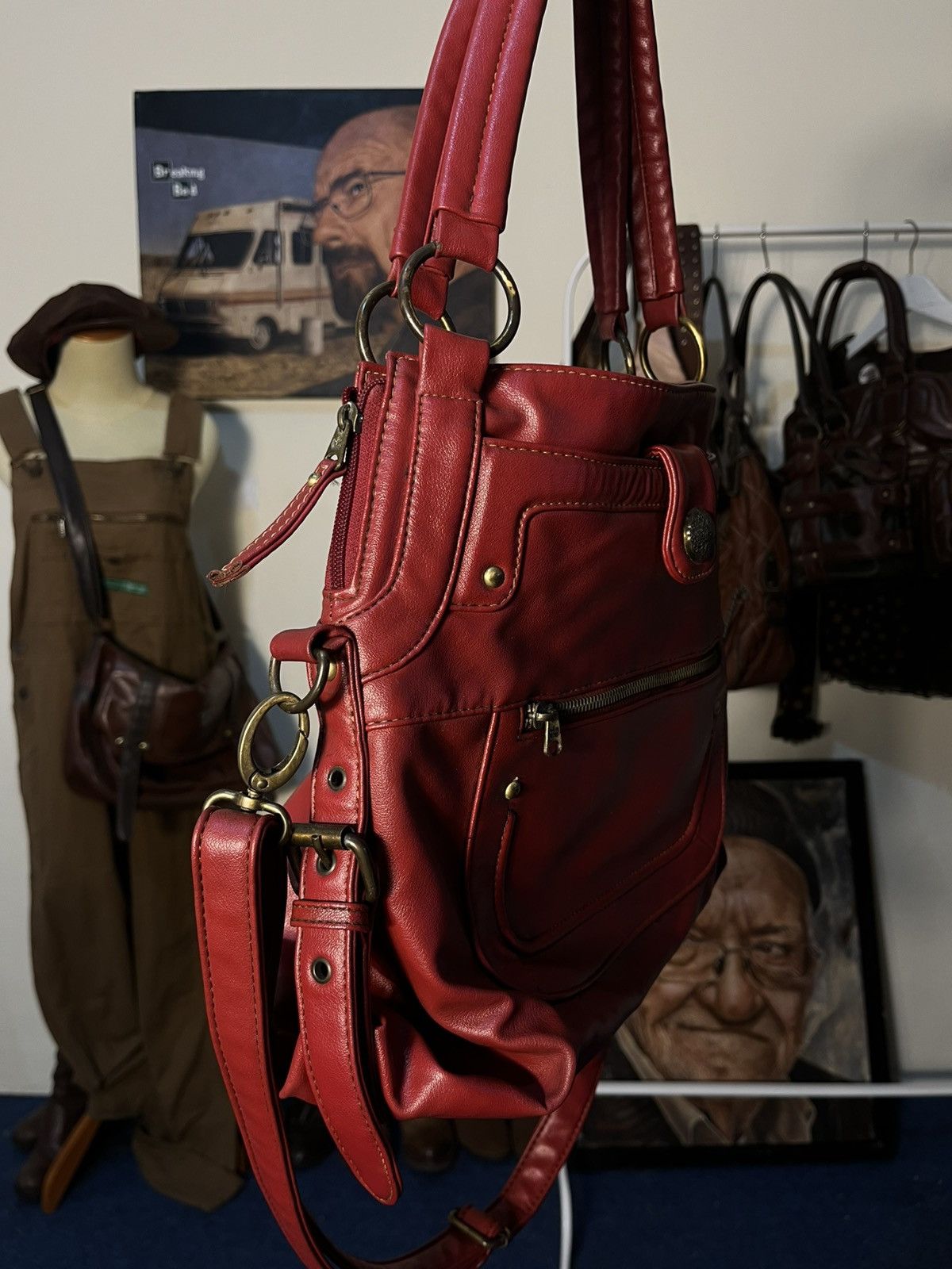 Japanese Brand Vtg red bag Size ONE SIZE - 7 Thumbnail