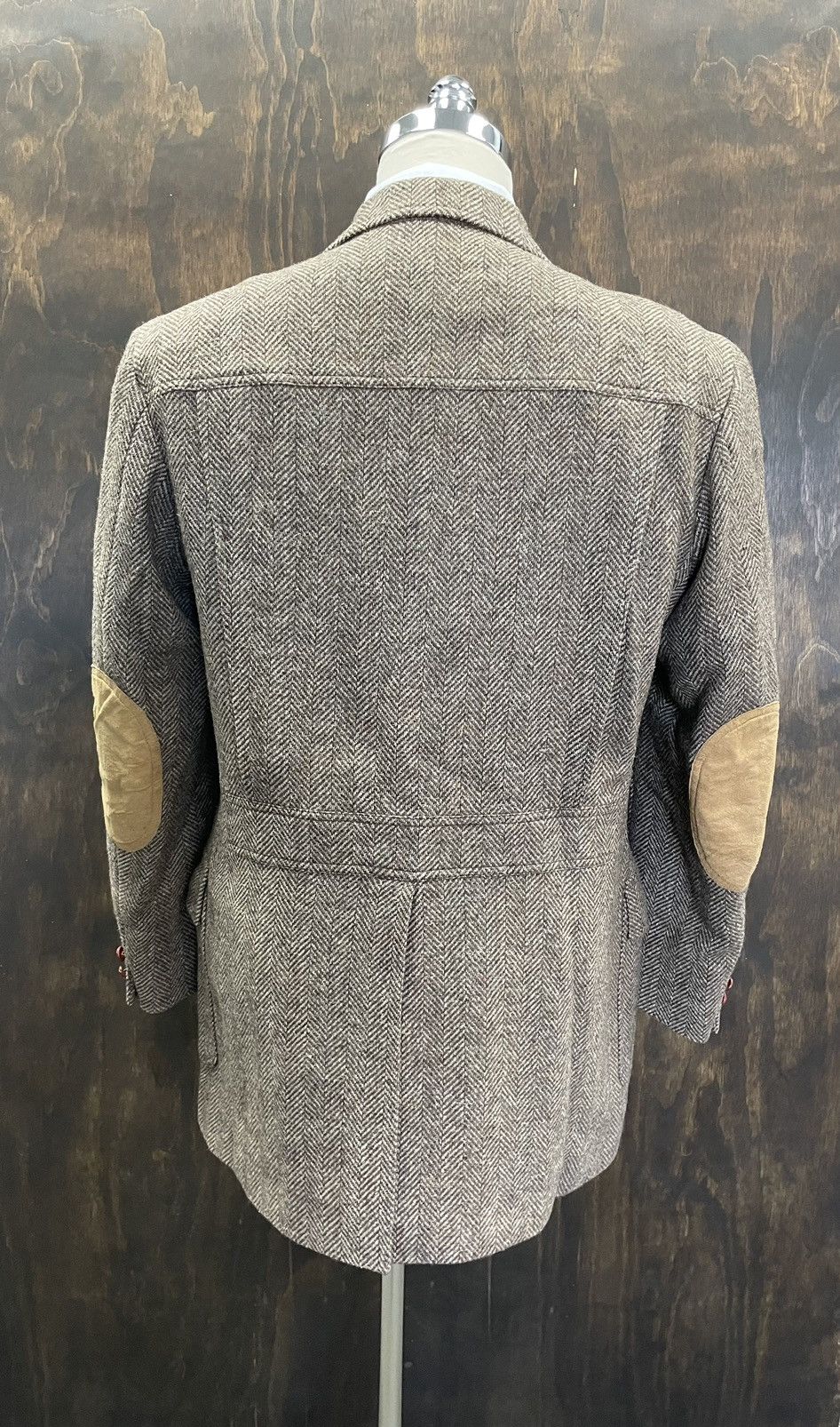 Pendleton × Vintage Vintage Herringbone Tweed Jacket Size 44L - 5 Thumbnail