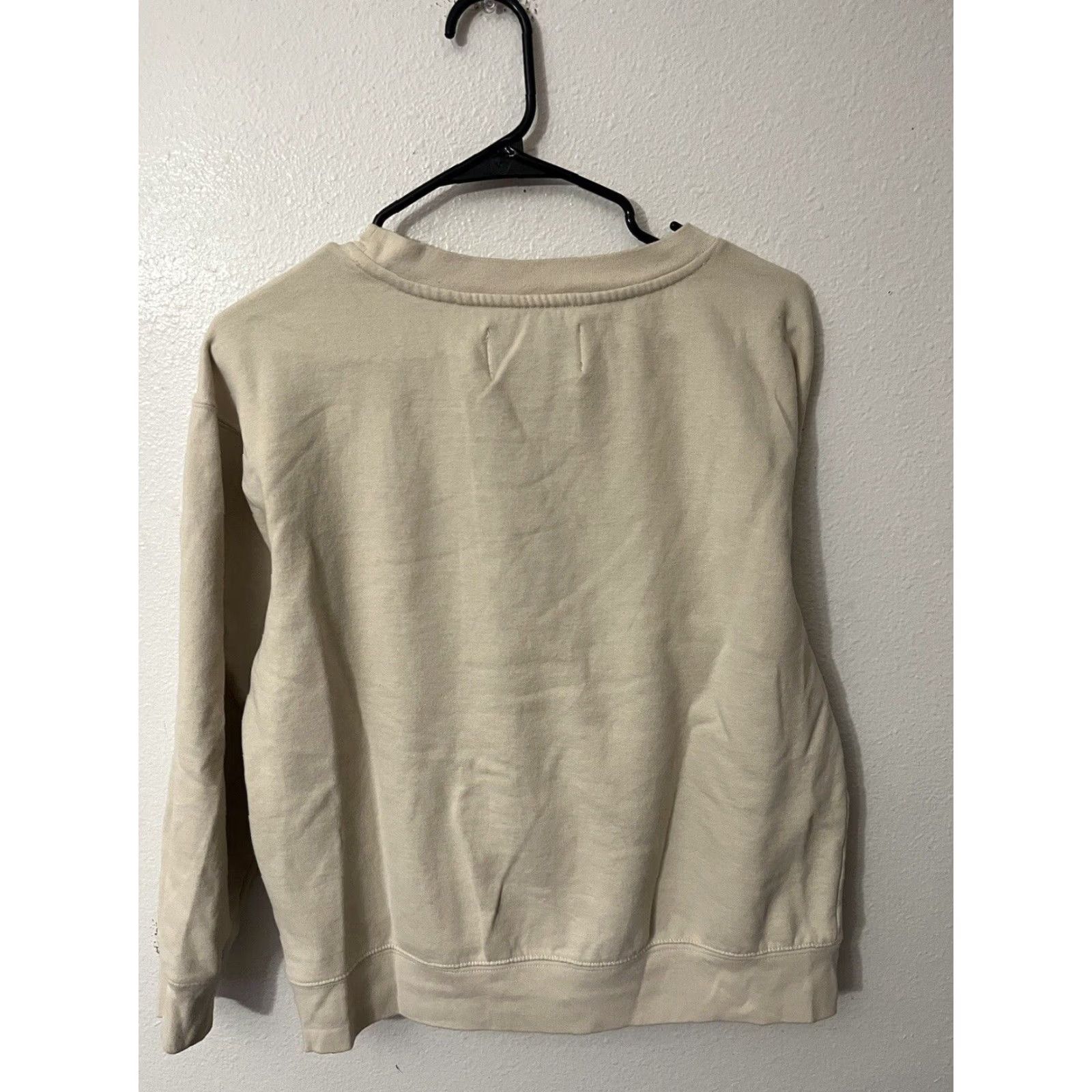 Calvin Klein VINTAGE Calvin Klein Sweatshirt Women Small Beige Pullover Crew Neck Fleece Activewear 90s Casual Size S / US 4 / IT 40 - 3 Thumbnail