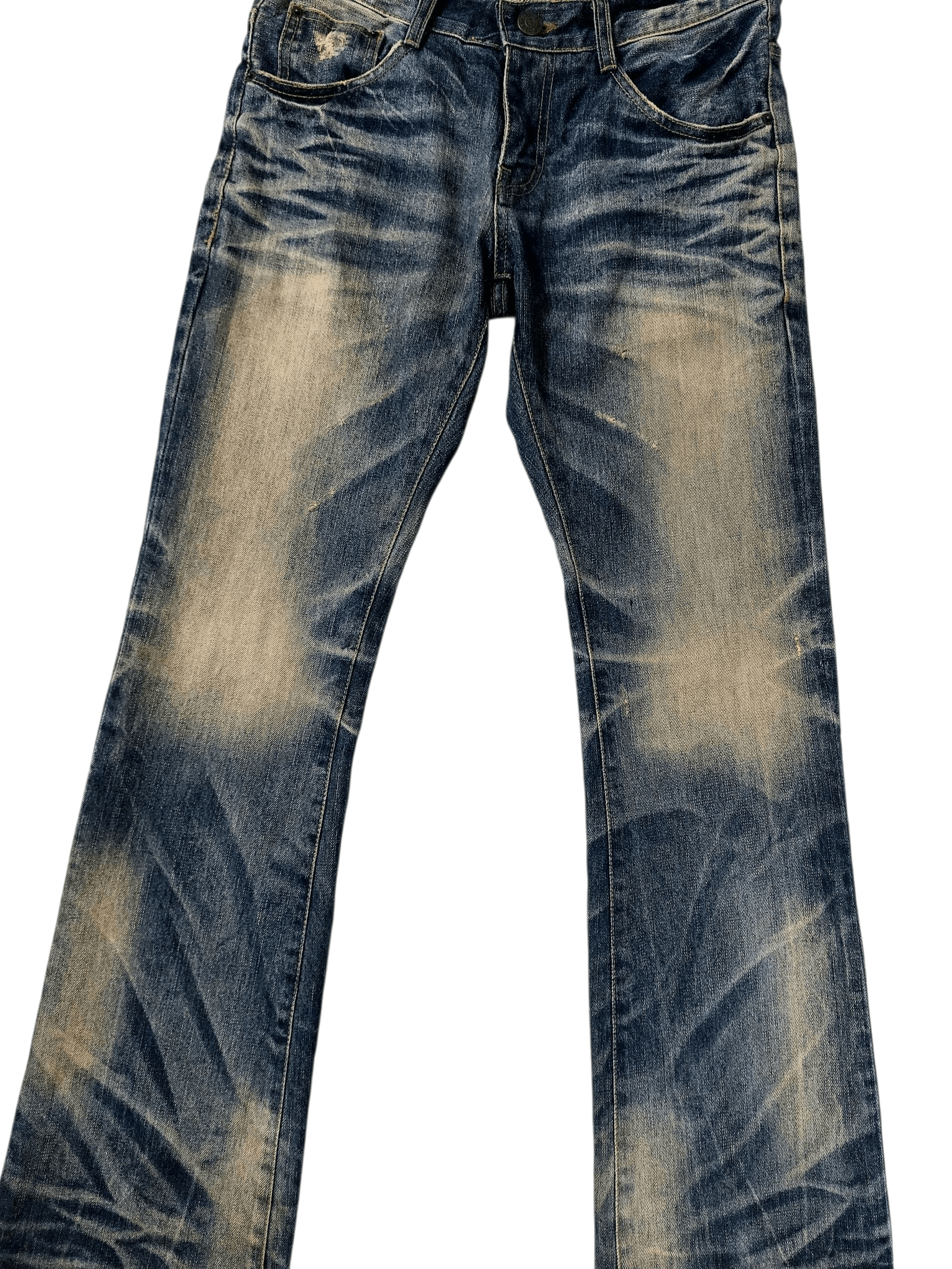 Vintage 90's DPSR Flare Mudwash Clawsmark Denim Size US 31 - 7 Thumbnail