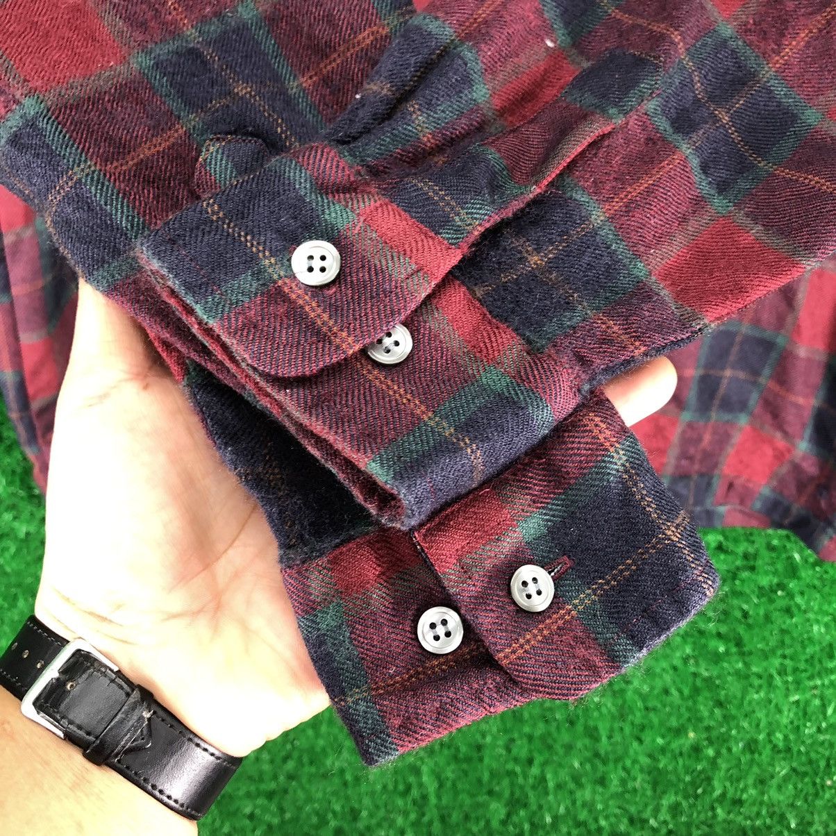 Japanese Brand Vintage 80'a Wool Flannel Checkered by Key Largo Size US S / EU 44-46 / 1 - 11 Thumbnail