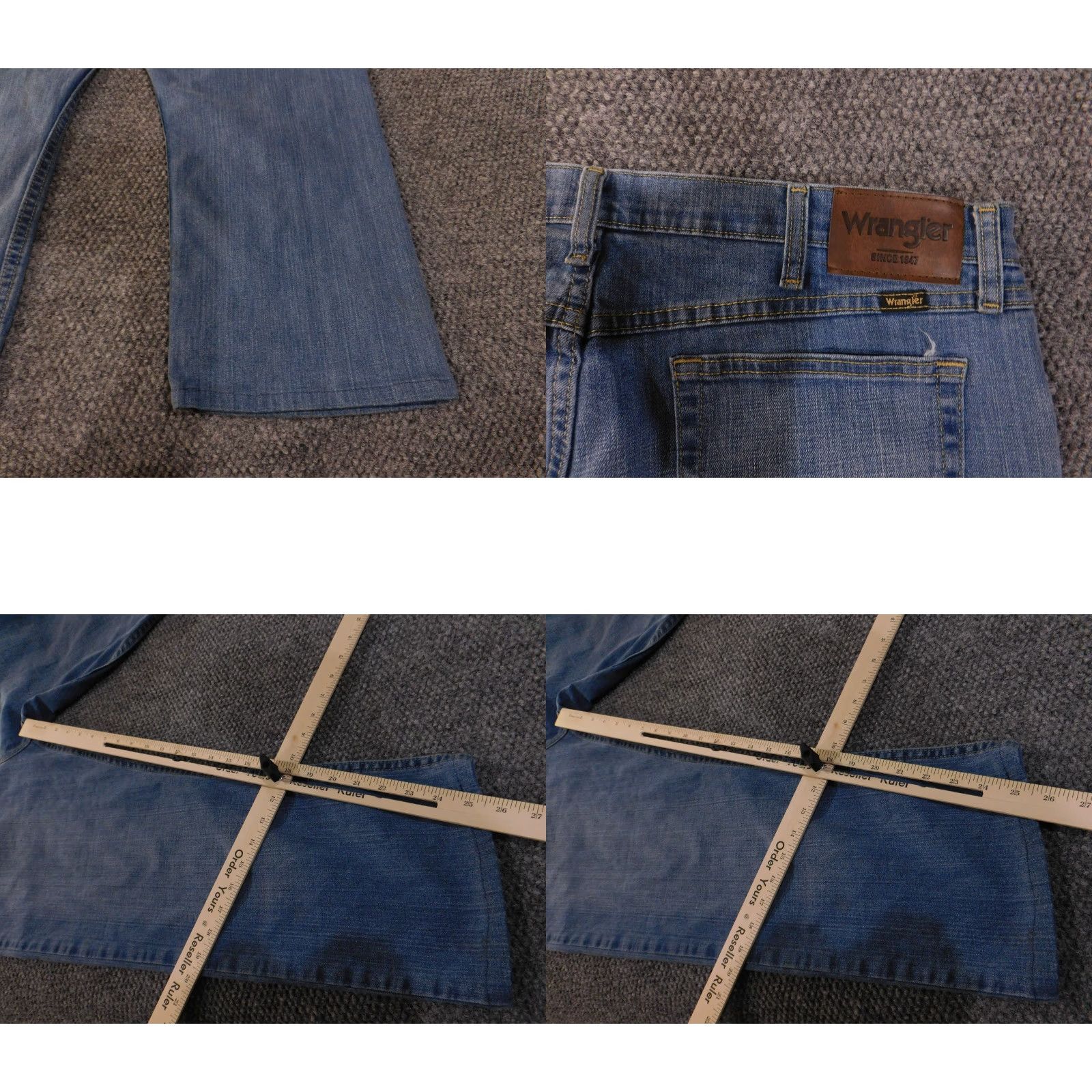 Wrangler Wrangler Jeans Mens 38x29 Blue Straight Leg Relaxed Fit Denim Pants Classic Size US 38 / EU 54 - 9 Thumbnail