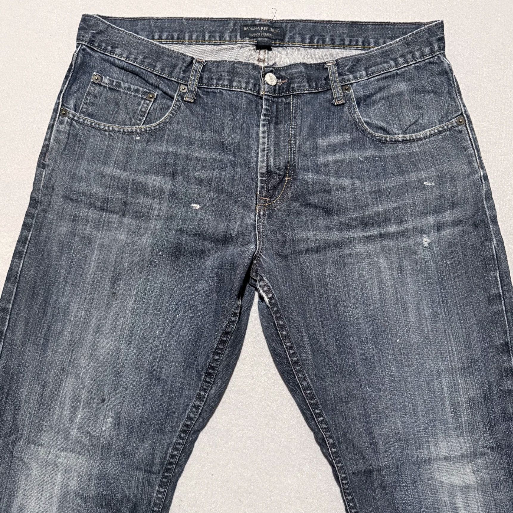 Banana Republic Banana Republic Jeans Men Blue Denim Zip Fly Vintage Straight 36x30 5-Pocket Quality Denim Vintage 2000s Mens Jeans Size US 36 / EU 52 - 3 Thumbnail
