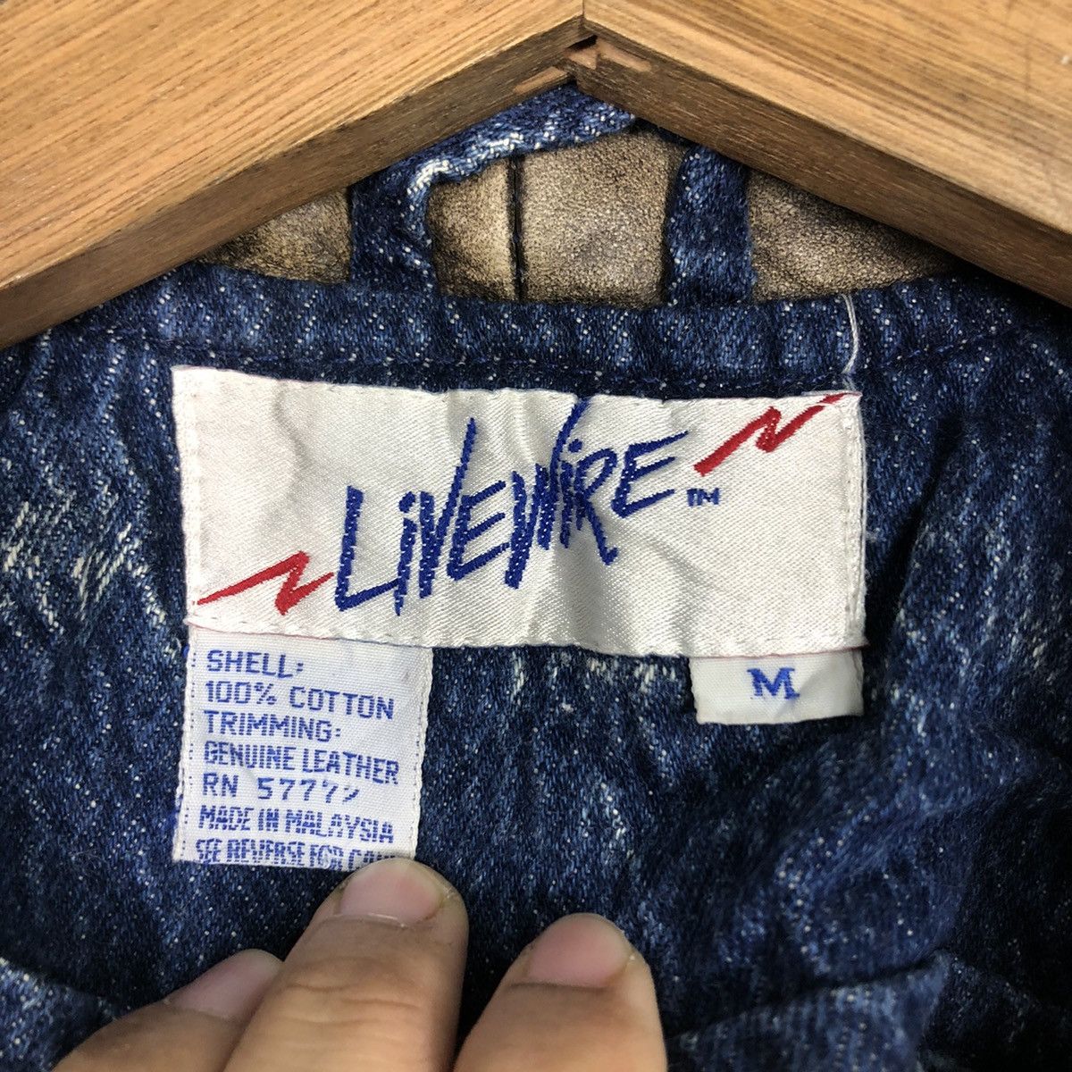 Japanese Brand 📌Vintage Cropped Biker Denim Jacket Livevire Issey Miyake Size US M / EU 48-50 / 2 - 18 Thumbnail