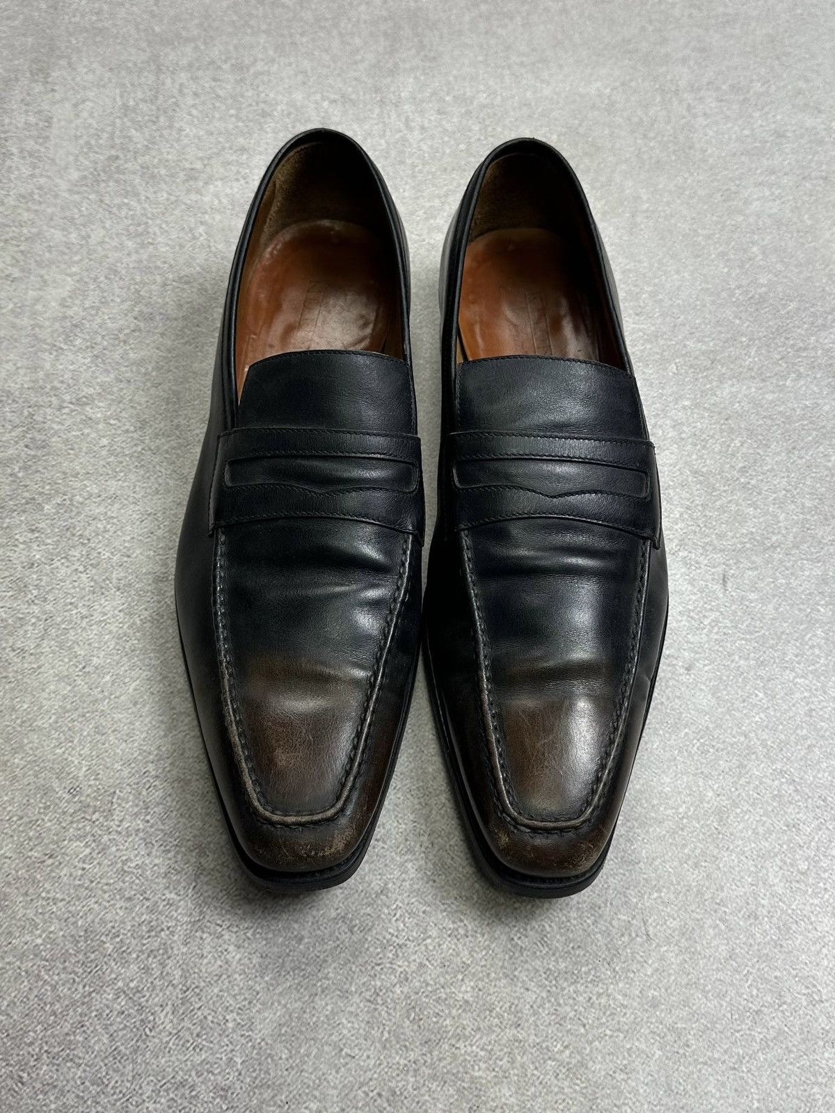 Kiton Kiton Hand Made Leather Loafers Mens Black US11 Size US 11 / EU 44 - 2 Thumbnail